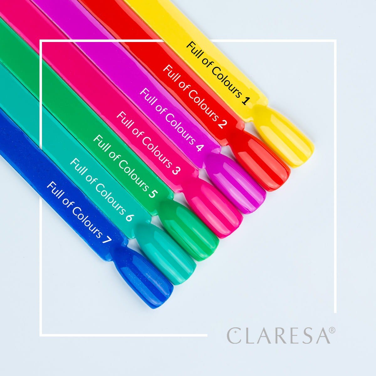 JustNails.pl JustNails Produkty do paznokci CLARESA Lakier hybrydowy Full Of Colours 7 5g Lakiery hybrydowe