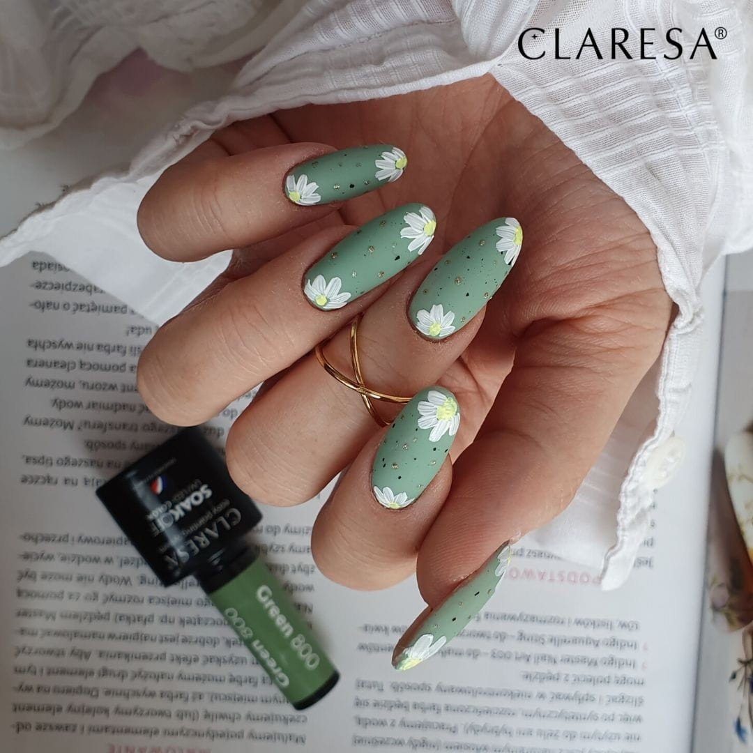 JustNails.pl JustNails Produkty do paznokci CLARESA Lakier hybrydowy Green 800 5g Lakiery hybrydowe