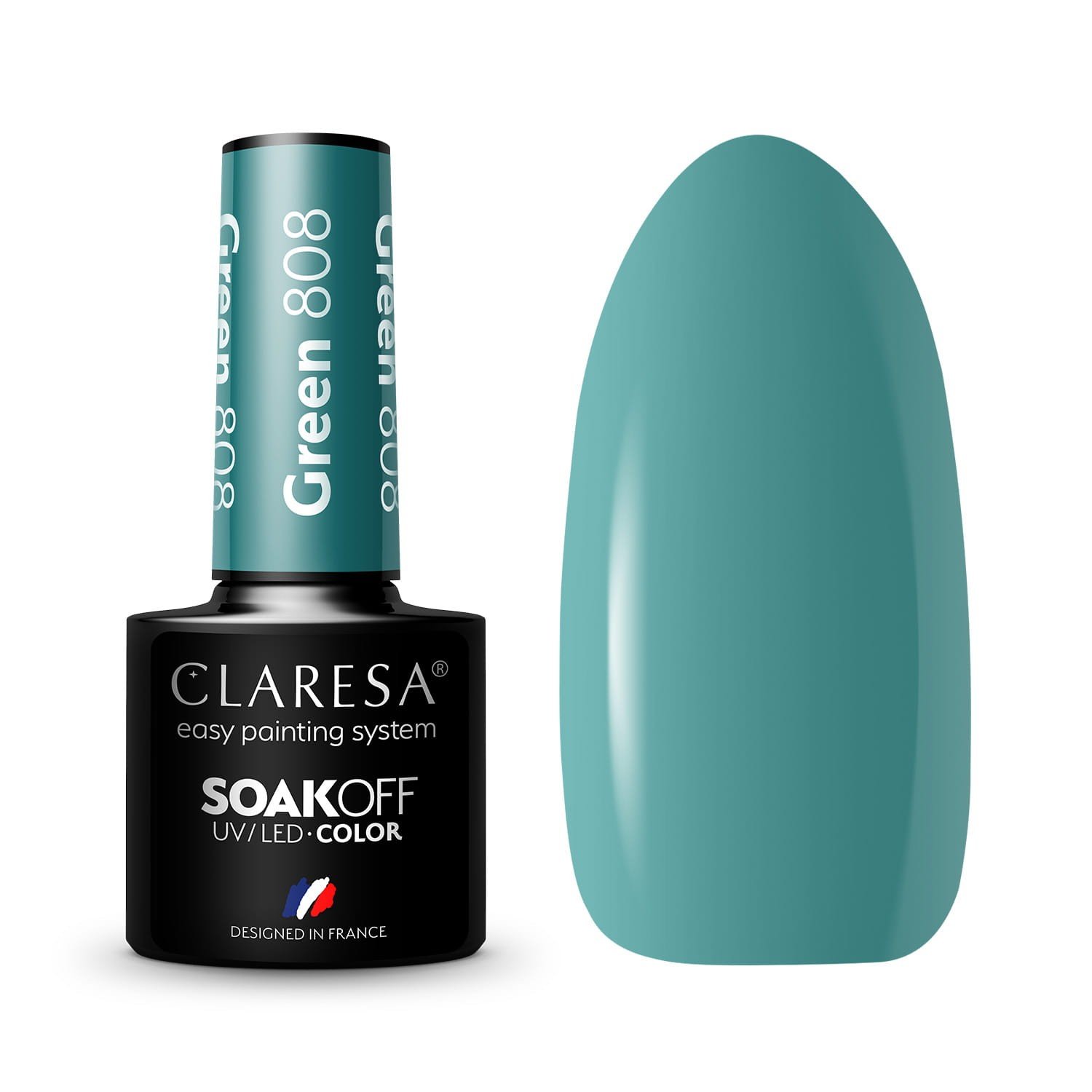 JustNails.pl JustNails Produkty do paznokci CLARESA Lakier hybrydowy Green 808 5g Lakiery hybrydowe
