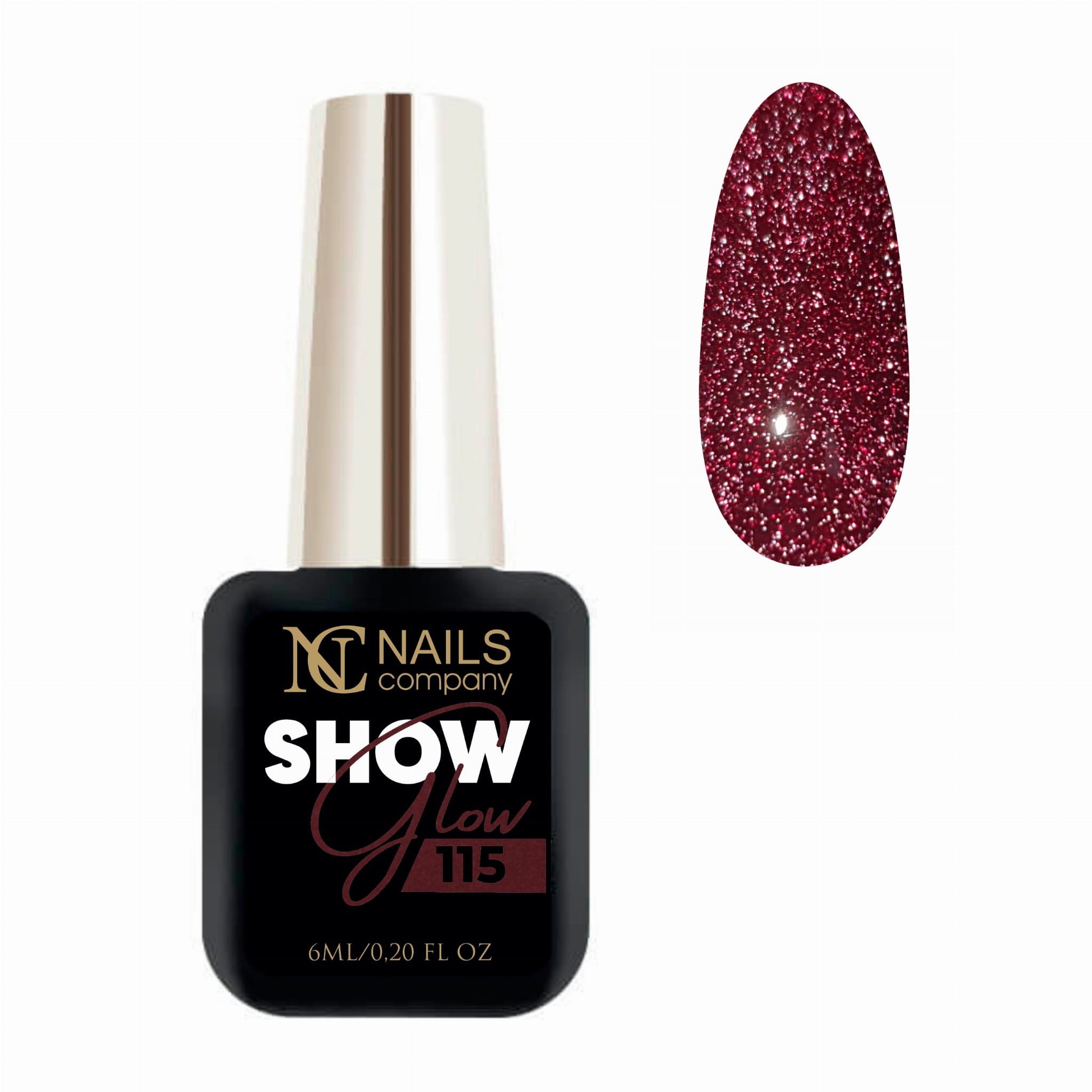 JustNails.pl Produkty do paznokci NAILS COMPANY Lakier hybrydowy Show Glow 115 6ml