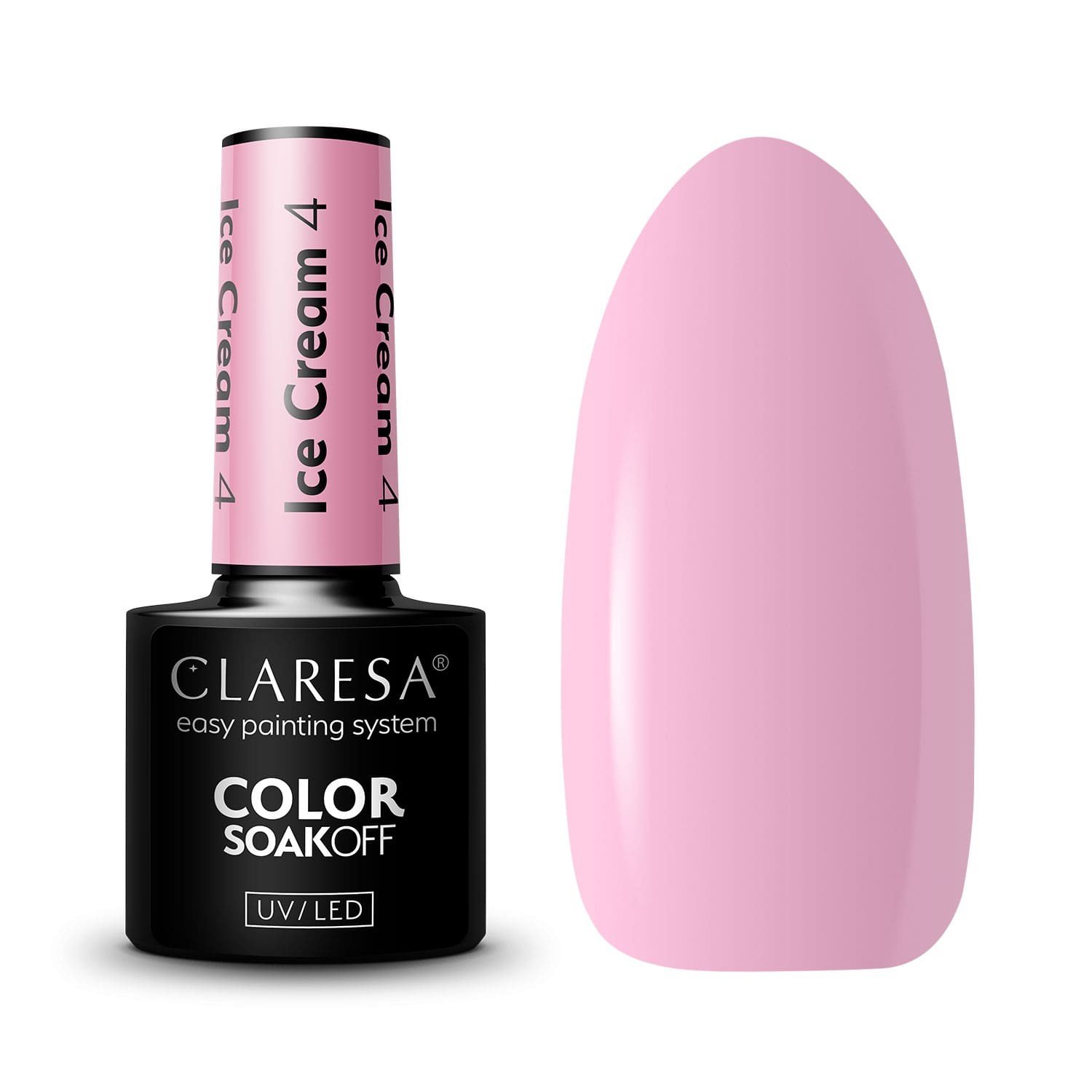 JustNails.pl JustNails Produkty do paznokci CLARESA Lakier hybrydowy Ice Cream 4 5g Lakiery hybrydowe