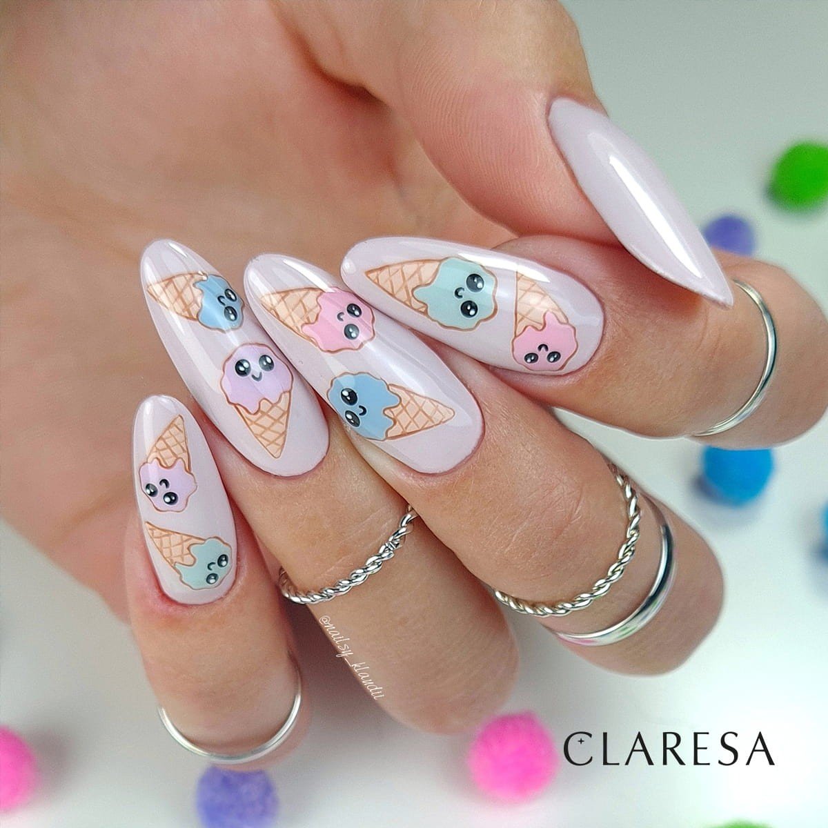 JustNails.pl JustNails Produkty do paznokci CLARESA Lakier hybrydowy Ice Cream 4 5g Lakiery hybrydowe