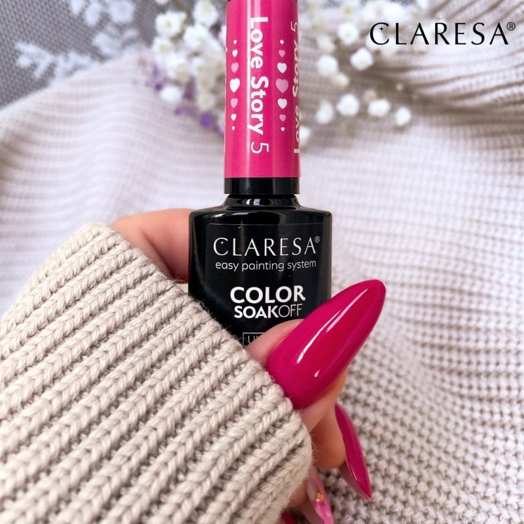 JustNails.pl JustNails Produkty do paznokci CLARESA Lakier hybrydowy Love Story 5 5g Lakiery hybrydowe