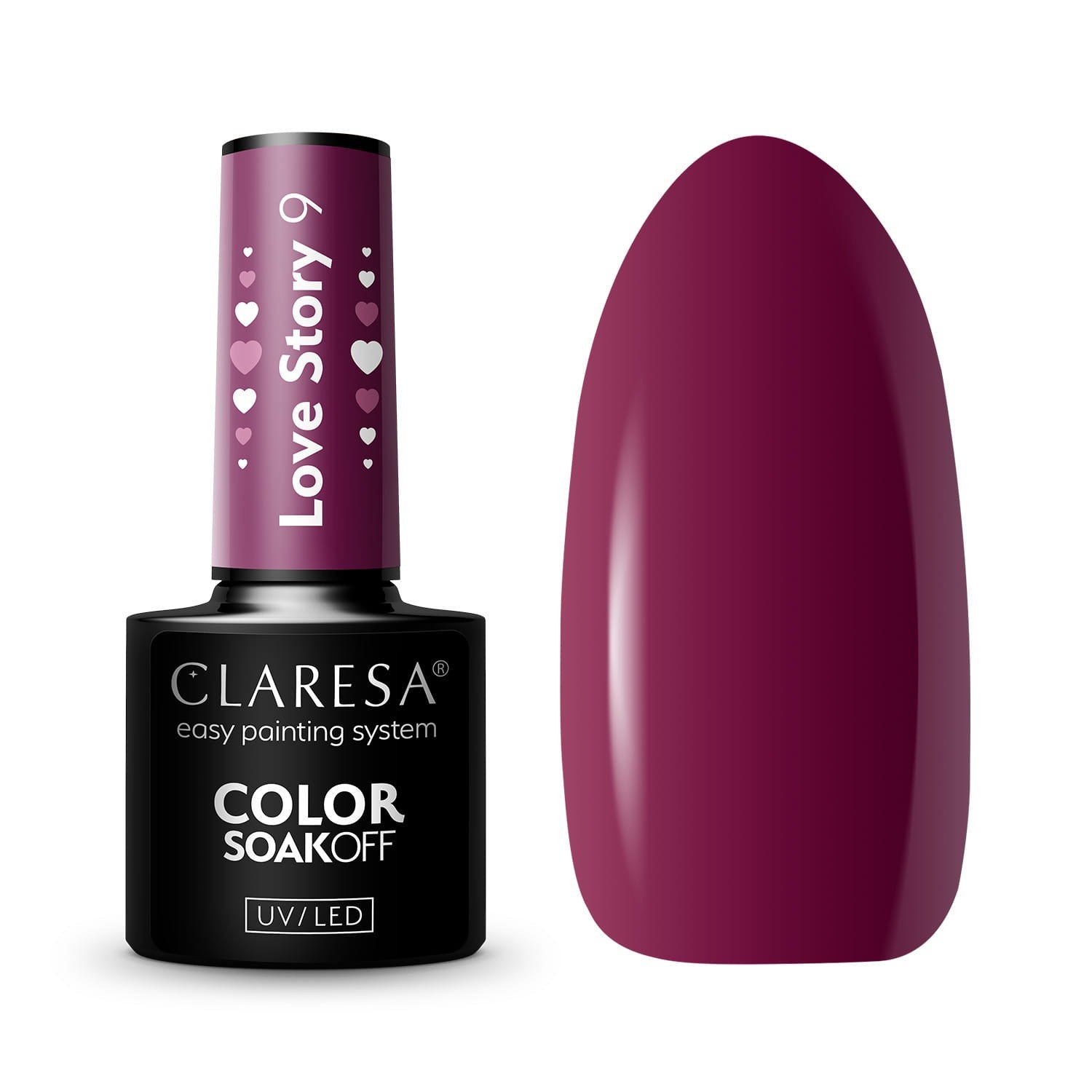 JustNails.pl JustNails Produkty do paznokci CLARESA Lakier hybrydowy Love Story 9 5g Lakiery hybrydowe