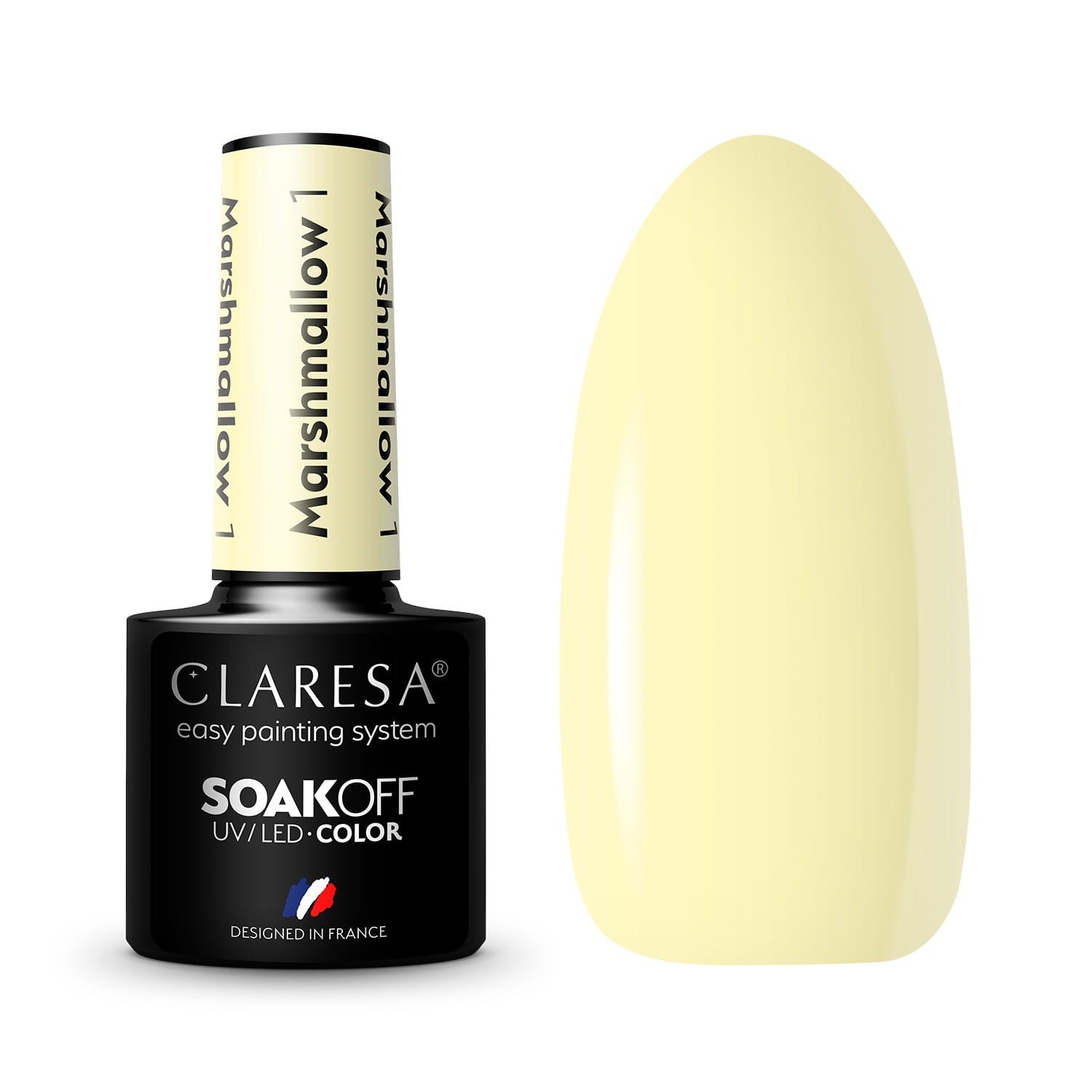 JustNails.pl JustNails Produkty do paznokci CLARESA Lakier hybrydowy Marshmallow 1 5g Lakiery hybrydowe