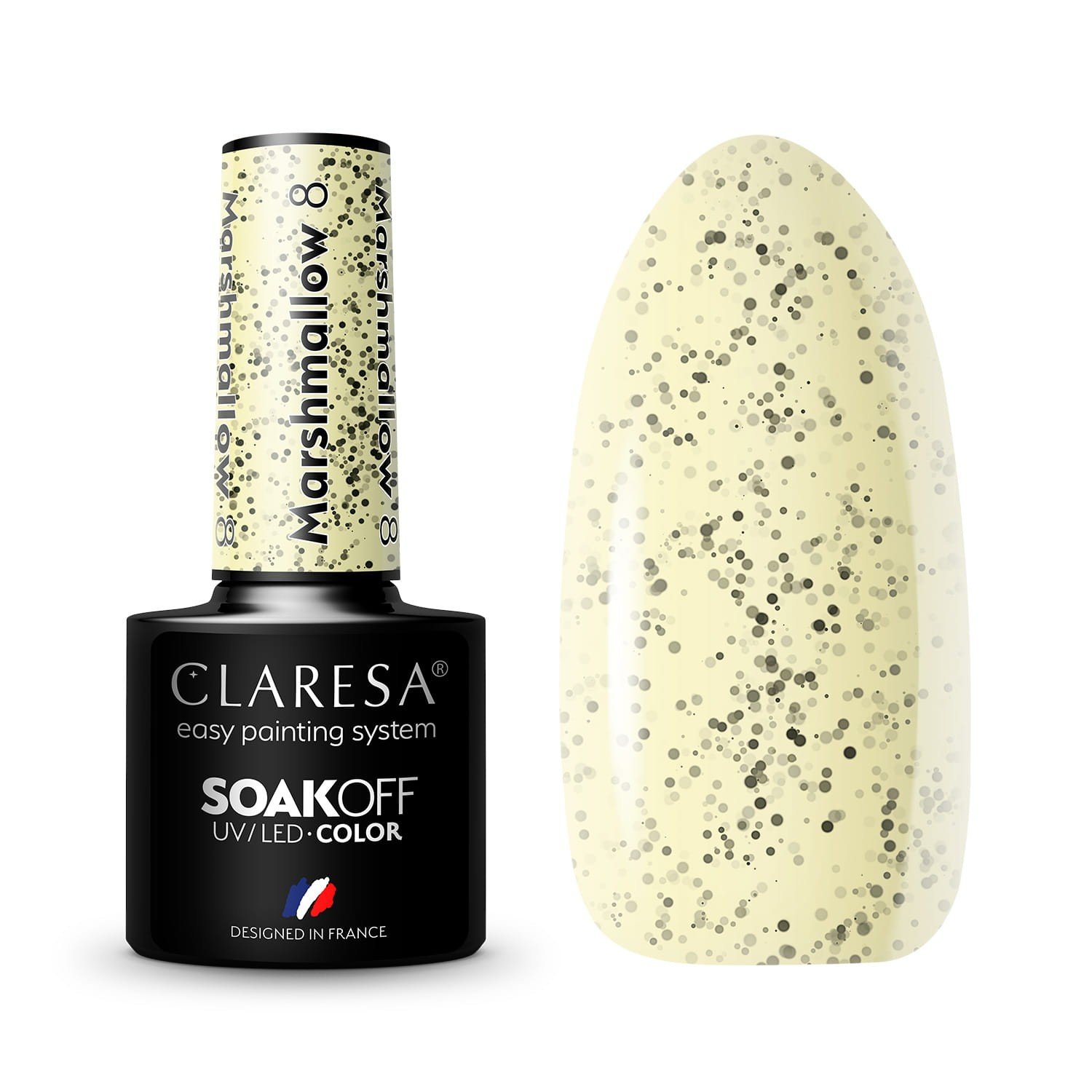 JustNails.pl JustNails Produkty do paznokci CLARESA Lakier hybrydowy Marshmallow 8 5g Lakiery hybrydowe