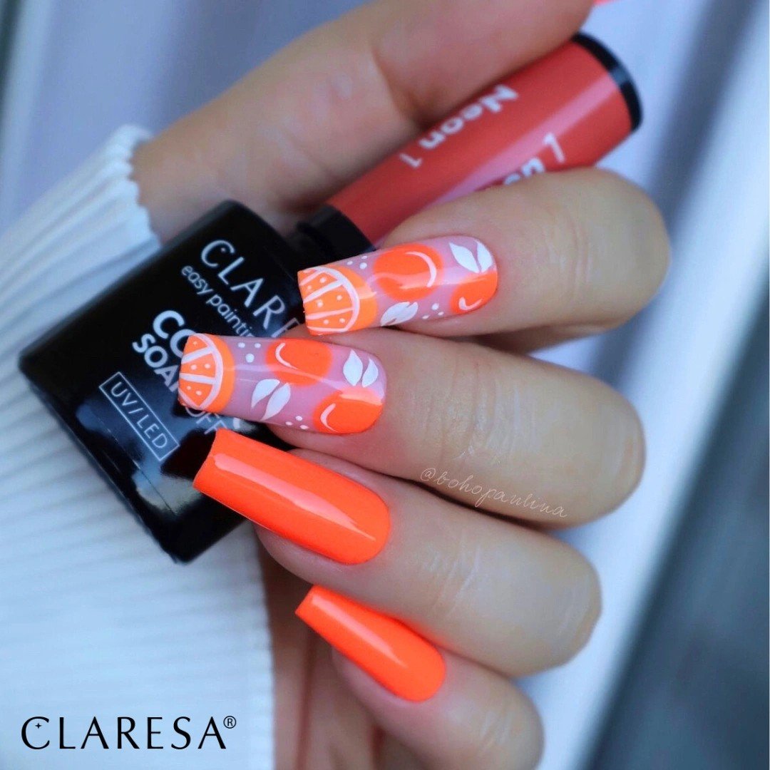 JustNails.pl JustNails Produkty do paznokci CLARESA Lakier hybrydowy Neon 1 5g Lakiery hybrydowe