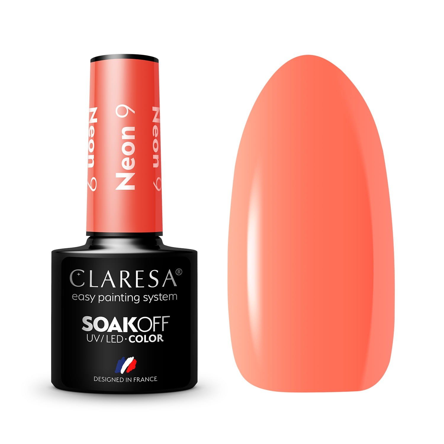 JustNails.pl JustNails Produkty do paznokci CLARESA Lakier hybrydowy Neon 9 5g Lakiery hybrydowe