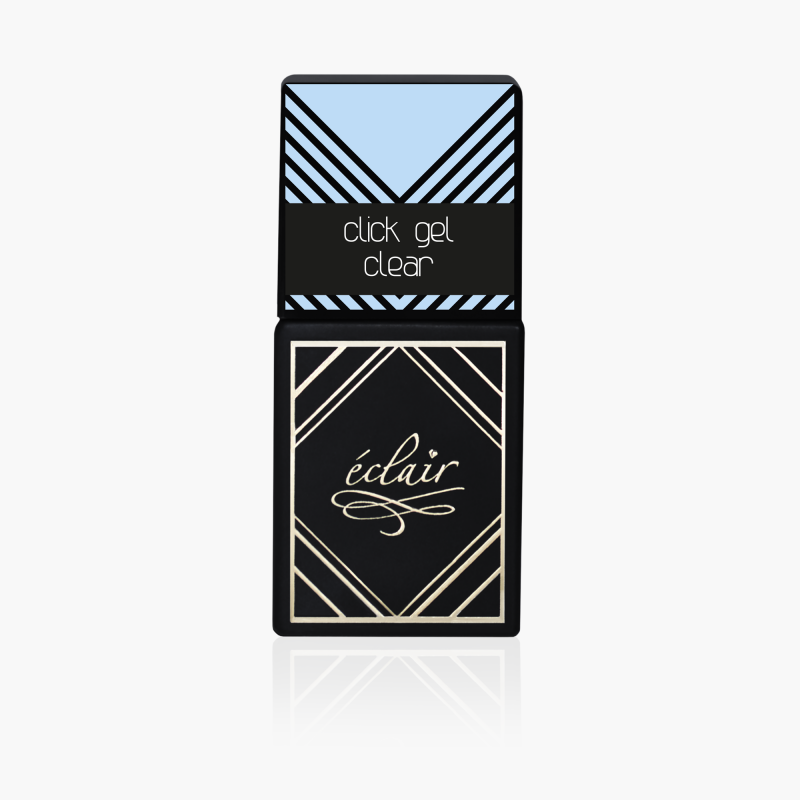 JustNails.pl Produkty do paznokci ÉCLAIR Żel w butelce z pędzelkiem Click Gel Clear 14ml