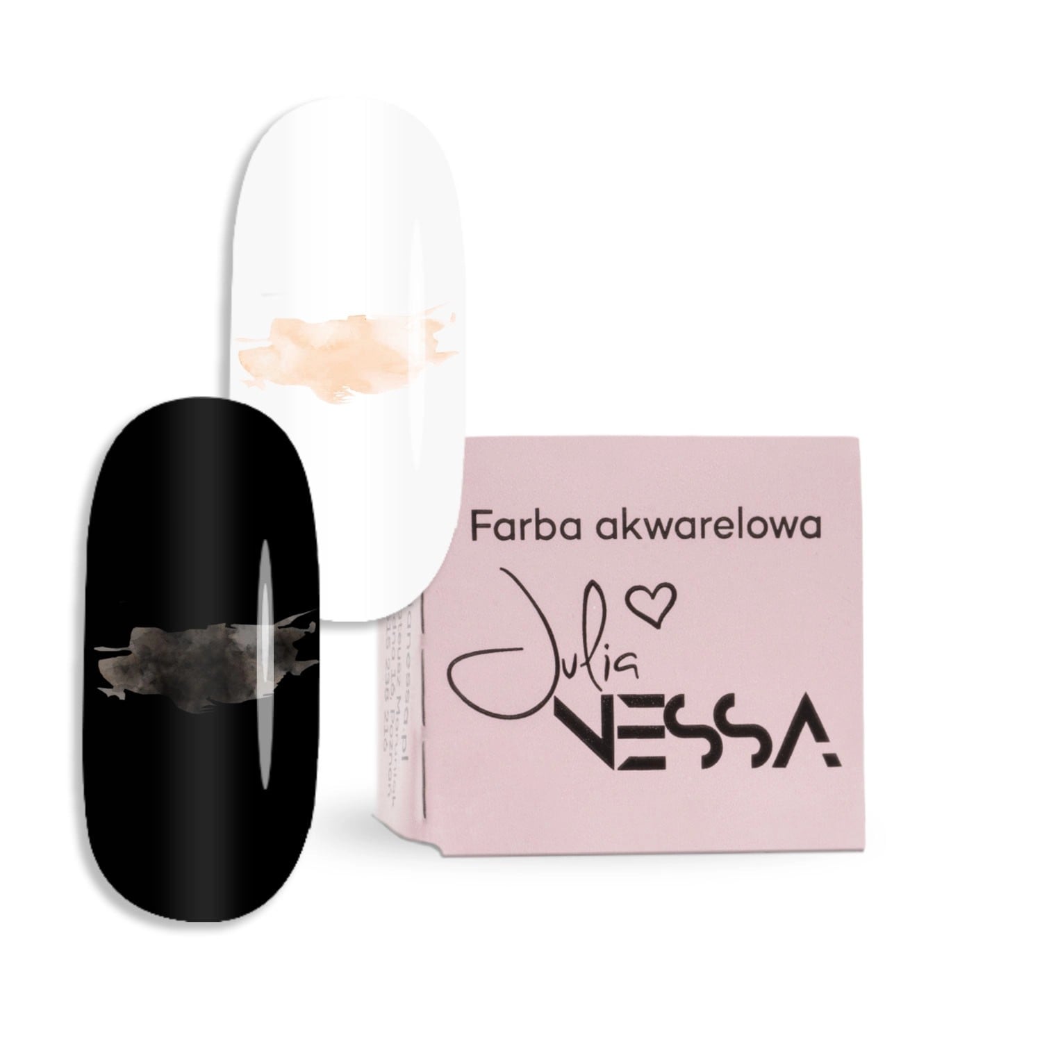 JustNails.pl Produkty do paznokci JULIA NESSA Farba akwarelowa AquaNess Cielista 1