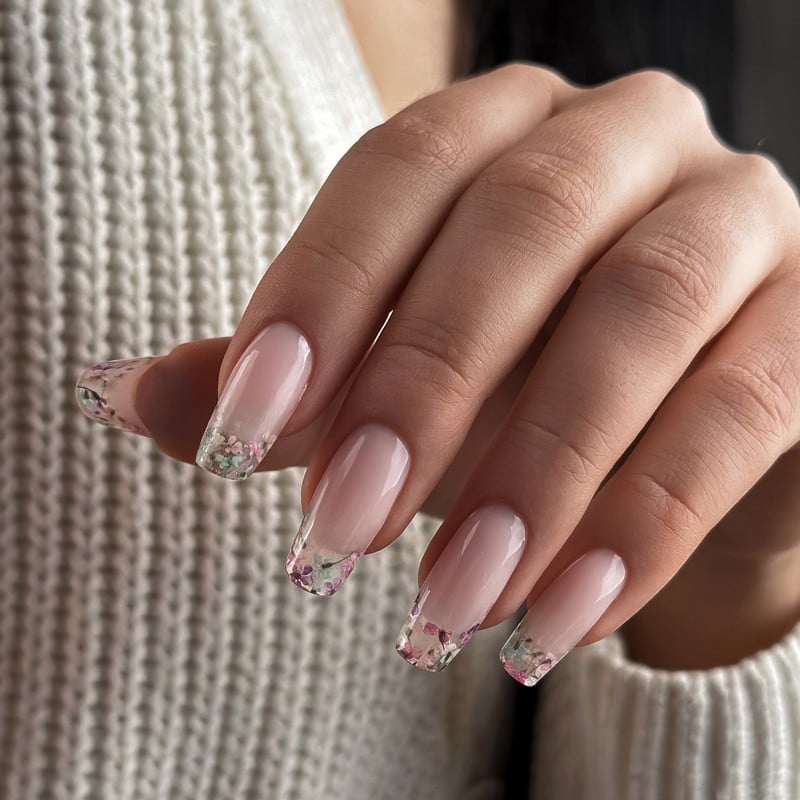 JustNails.pl Produkty do paznokci JULIA NESSA Flowernesski Pastelowo różowe kwiaty