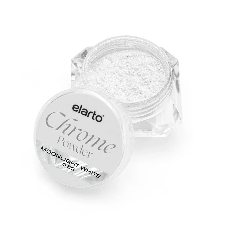JustNails.pl JustNails Produkty do paznokci ELARTO Pyłek do zdobień Chrome Powder Moonlight White 0,5g Nail Art,Pyłki