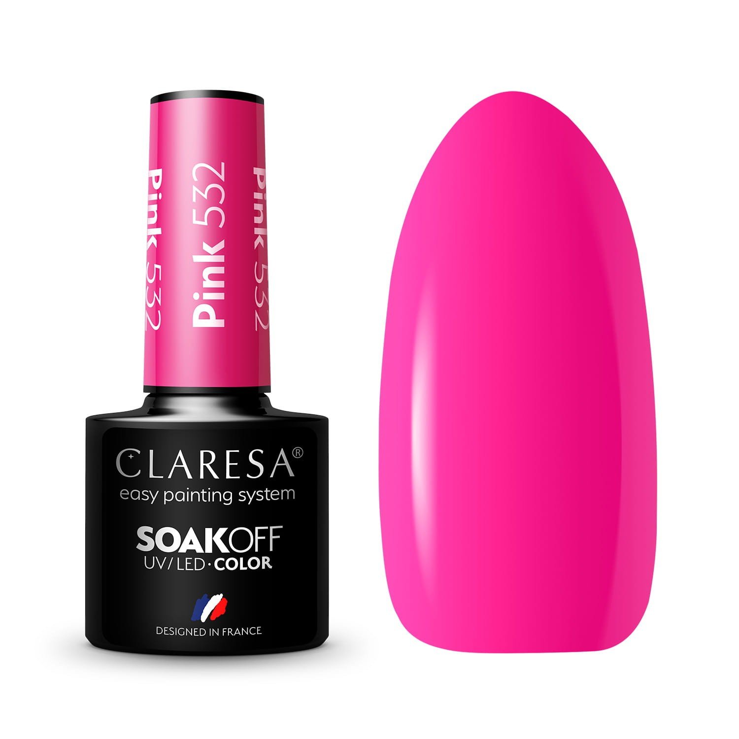 JustNails.pl JustNails Produkty do paznokci CLARESA Lakier hybrydowy Pink 532 5g Lakiery hybrydowe