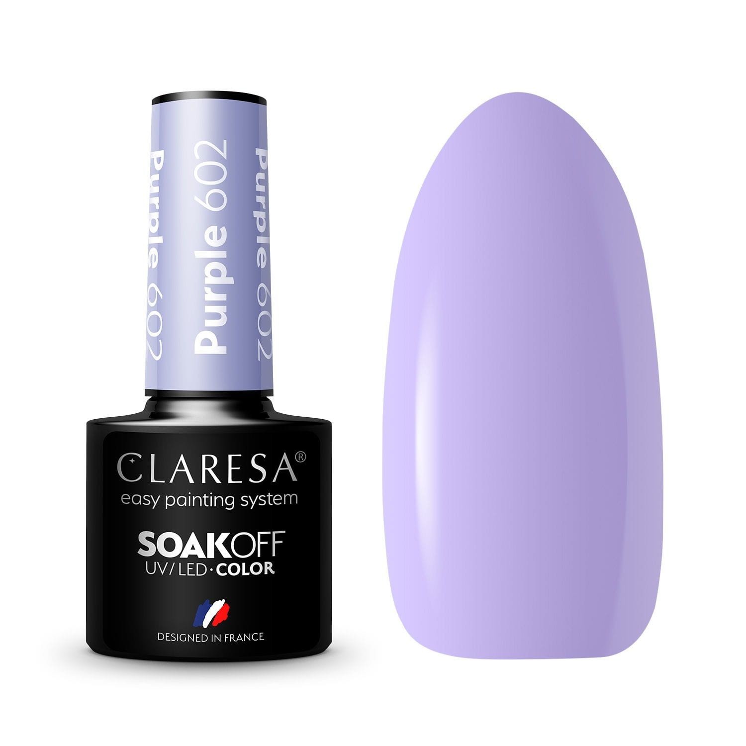 JustNails.pl JustNails Produkty do paznokci CLARESA Lakier hybrydowy Purple 602 5g Lakiery hybrydowe