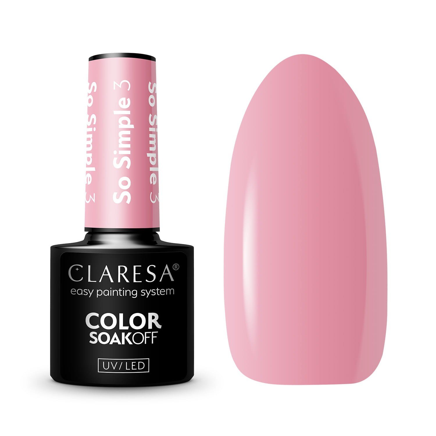 JustNails.pl JustNails Produkty do paznokci CLARESA Lakier hybrydowy So Simple 3 5g Lakiery hybrydowe