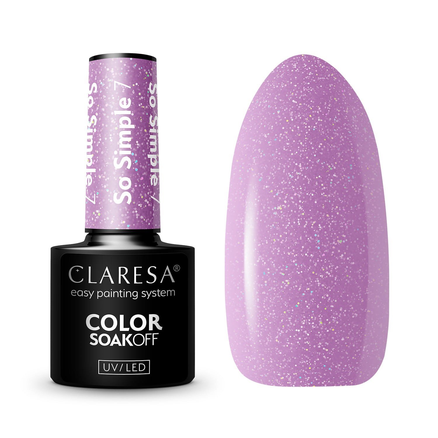 JustNails.pl JustNails Produkty do paznokci CLARESA Lakier hybrydowy So Simple 7 5g Lakiery hybrydowe
