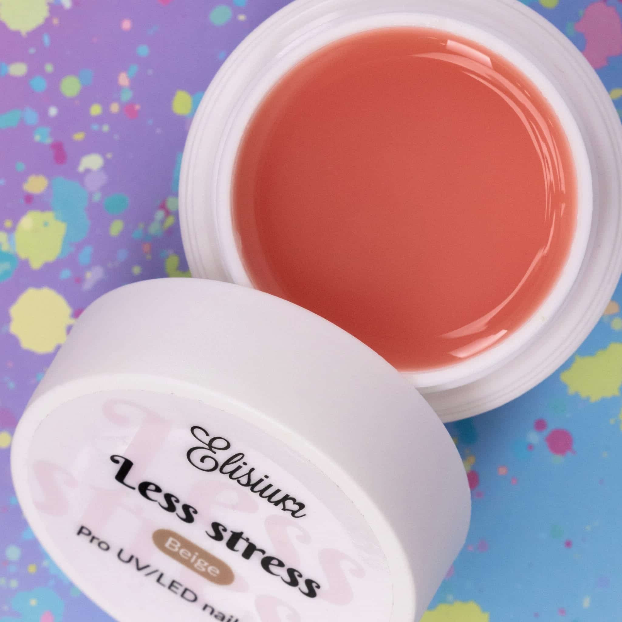 JustNails.pl Produkty do paznokci ELISIUM Żel budujący Less Stress Builder Gel Beige  40ml 