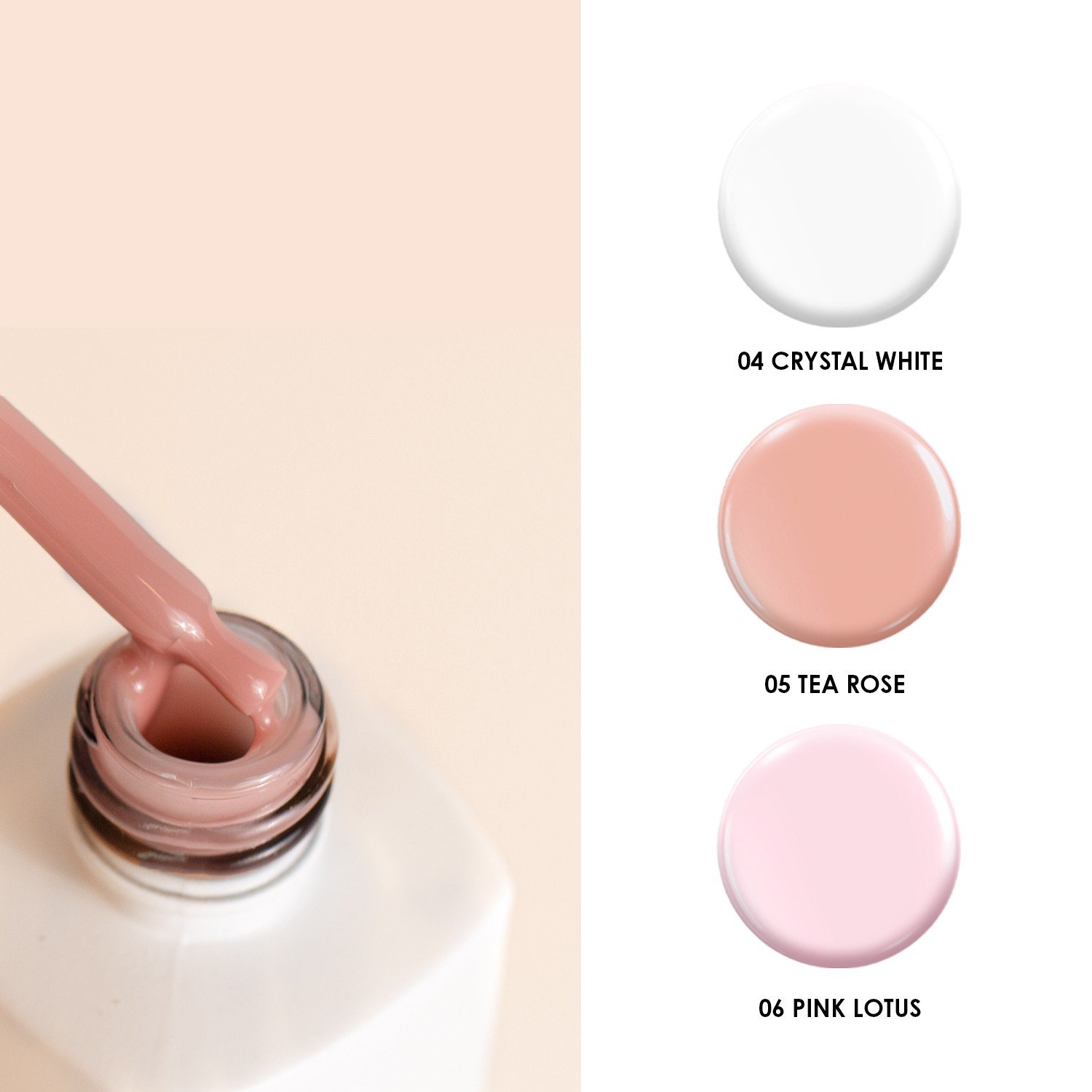 JustNails.pl Produkty do paznokci YOKABA Żel budujący w butelce Inception 05 Tea Rose 30ml