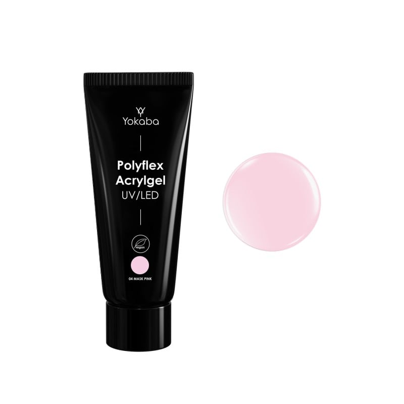 JustNails.pl Produkty do paznokci YOKABA Akrylożel Acrylgel Polyflex 04 Mask Pink 60g