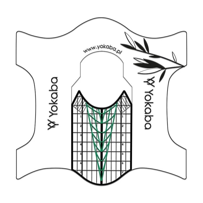 JustNails.pl Produkty do paznokci YOKABA Szablony przezroczyste do przedłużania paznokci 500 szt.