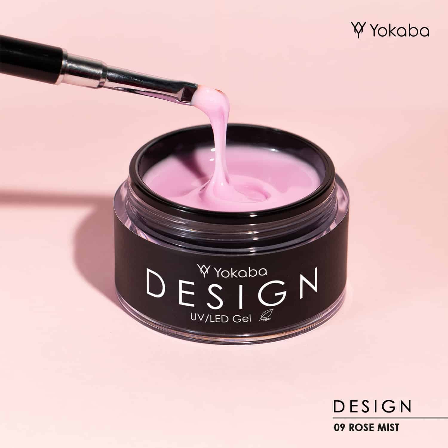 JustNails.pl Produkty do paznokci YOKABA Żel budujący Design 09 Rose Mist 50ml