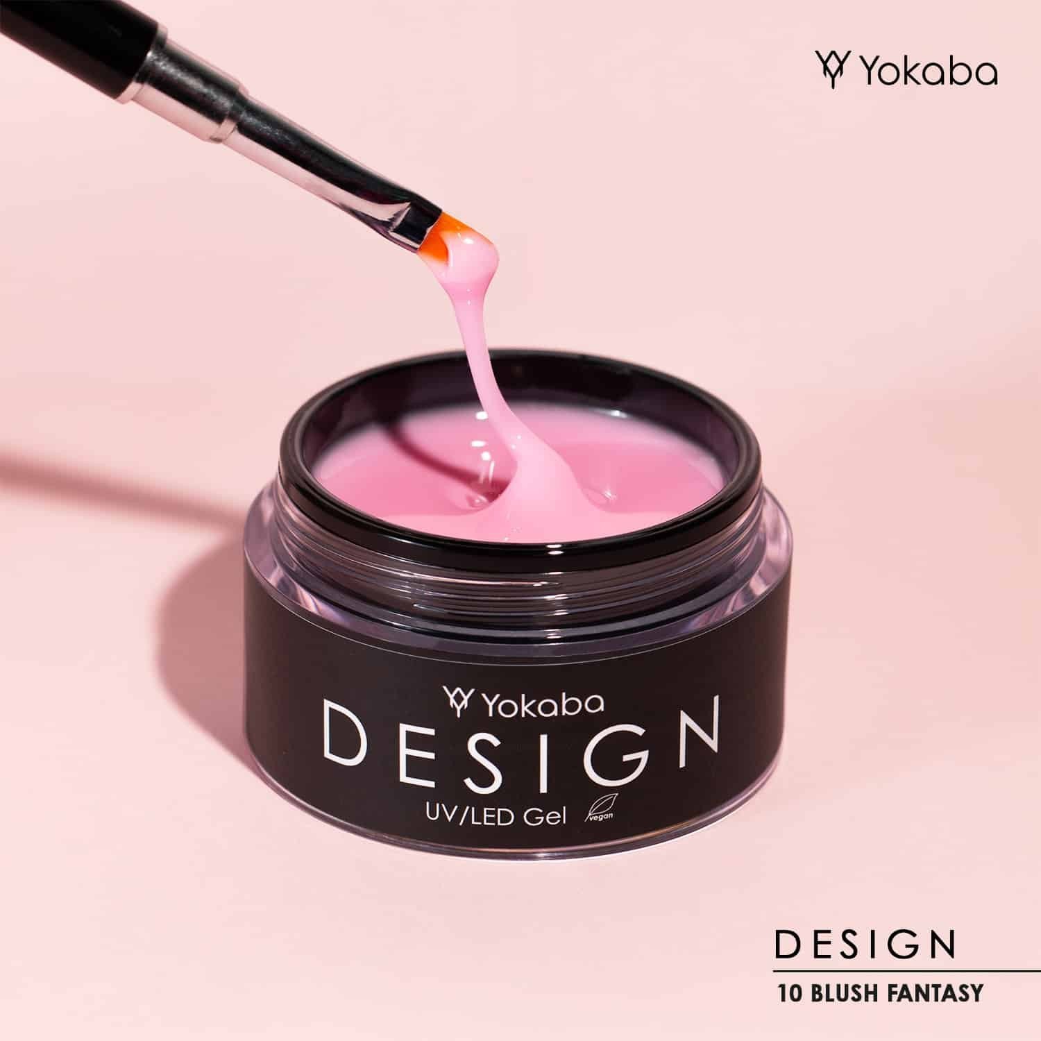 JustNails.pl Produkty do paznokci YOKABA Żel budujący Design 10 Blush Fantasy 50ml