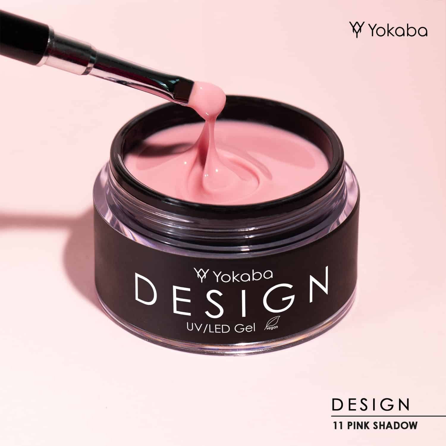 JustNails.pl Produkty do paznokci YOKABA Żel budujący Design 11 Pink Shadow 50ml