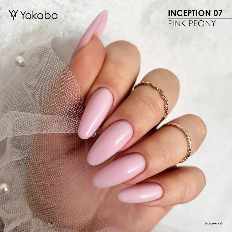 JustNails.pl Produkty do paznokci YOKABA Żel budujący w butelce Inception 07 Pink Peony 30ml