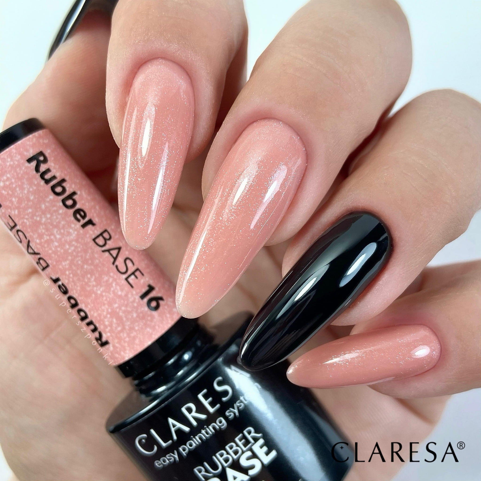 JustNails.pl JustNails Produkty do paznokci CLARESA Baza kauczukowa Rubber Base 16 5g Bazy
