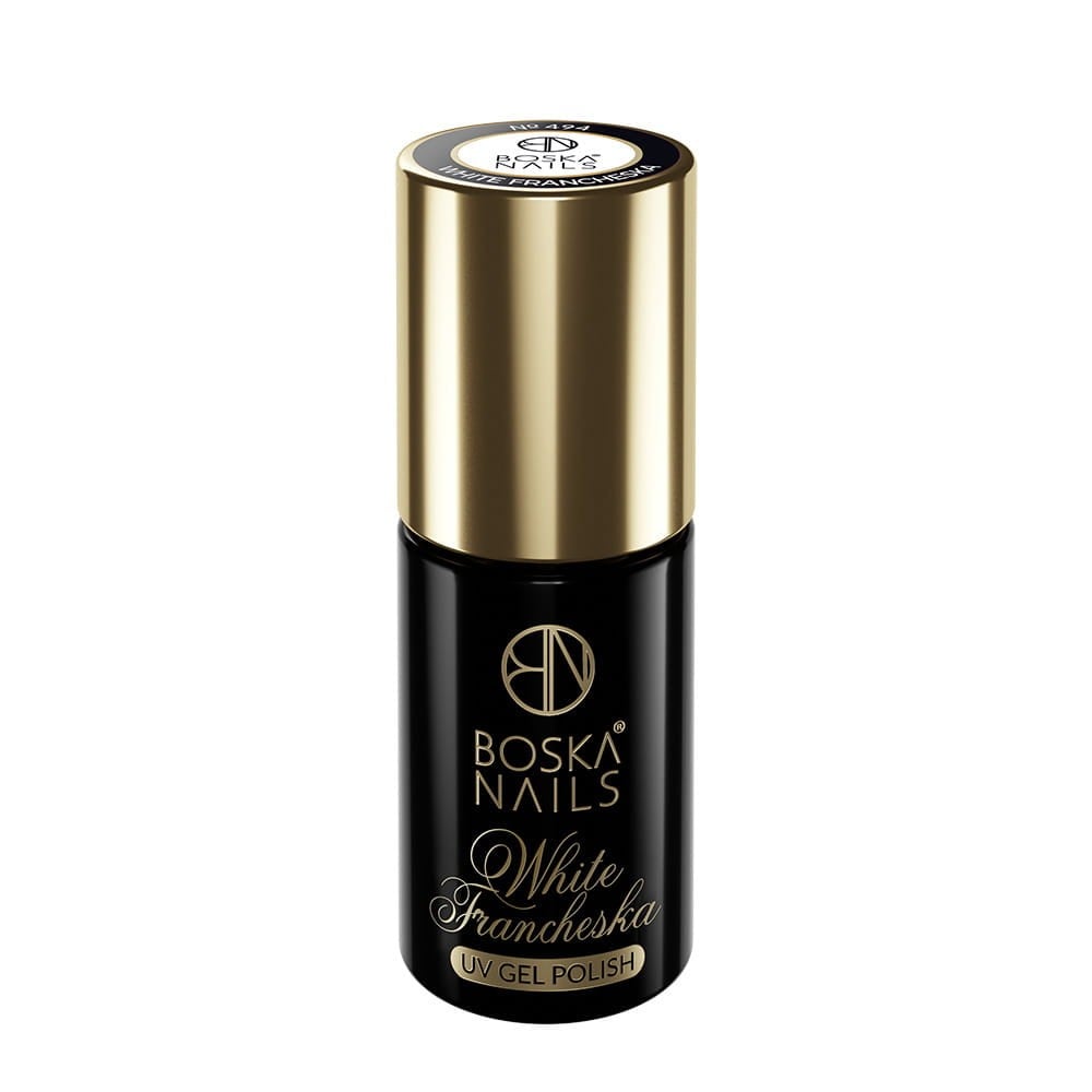 JustNails.pl Produkty do paznokci BOSKA NAILS Lakier hybrydowy No 494 White Francheska 6ml