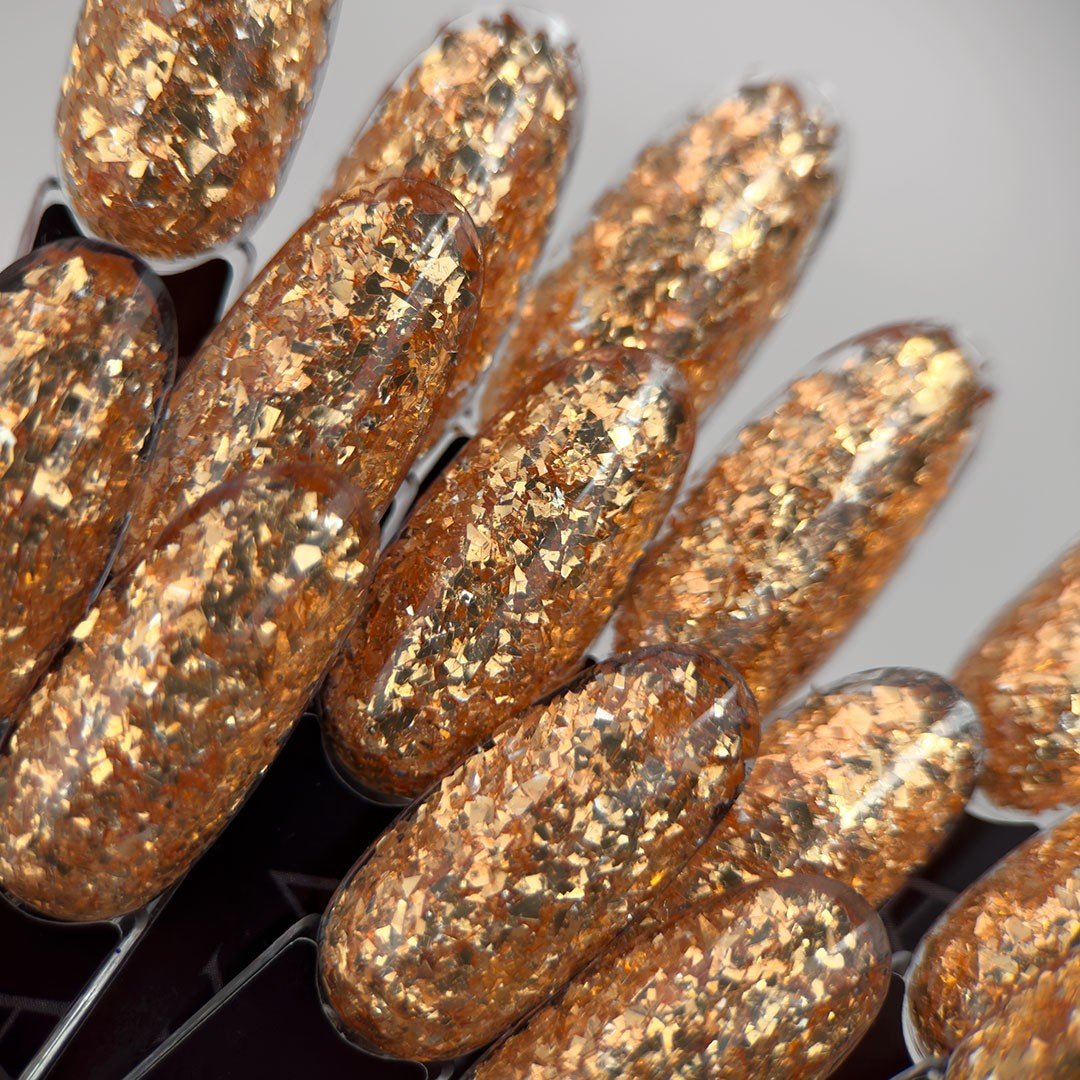 JustNails.pl Produkty do paznokci SLOWIANKA Pyłek Gold Flakes 0.5g