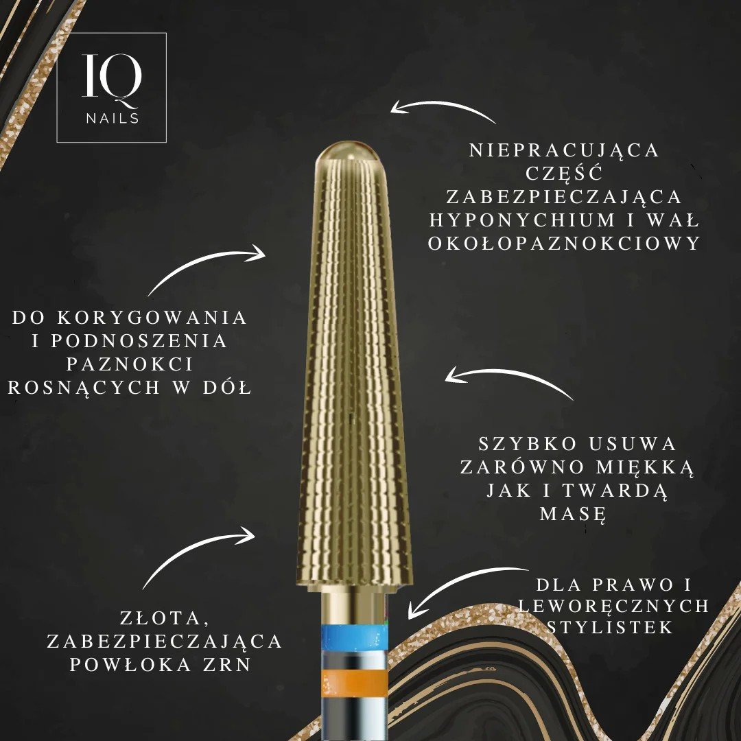 JustNails.pl Produkty do paznokci IQ NAILS Frez do ściągania masy ZRN-221RLM HP.040 Magic ReFresh by Marcelina Rawka