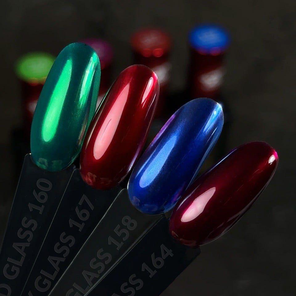 JustNails.pl Produkty do paznokci SLOWIANKA Lakier hybrydowy Glass Collection 167 Ruby Glass 10g