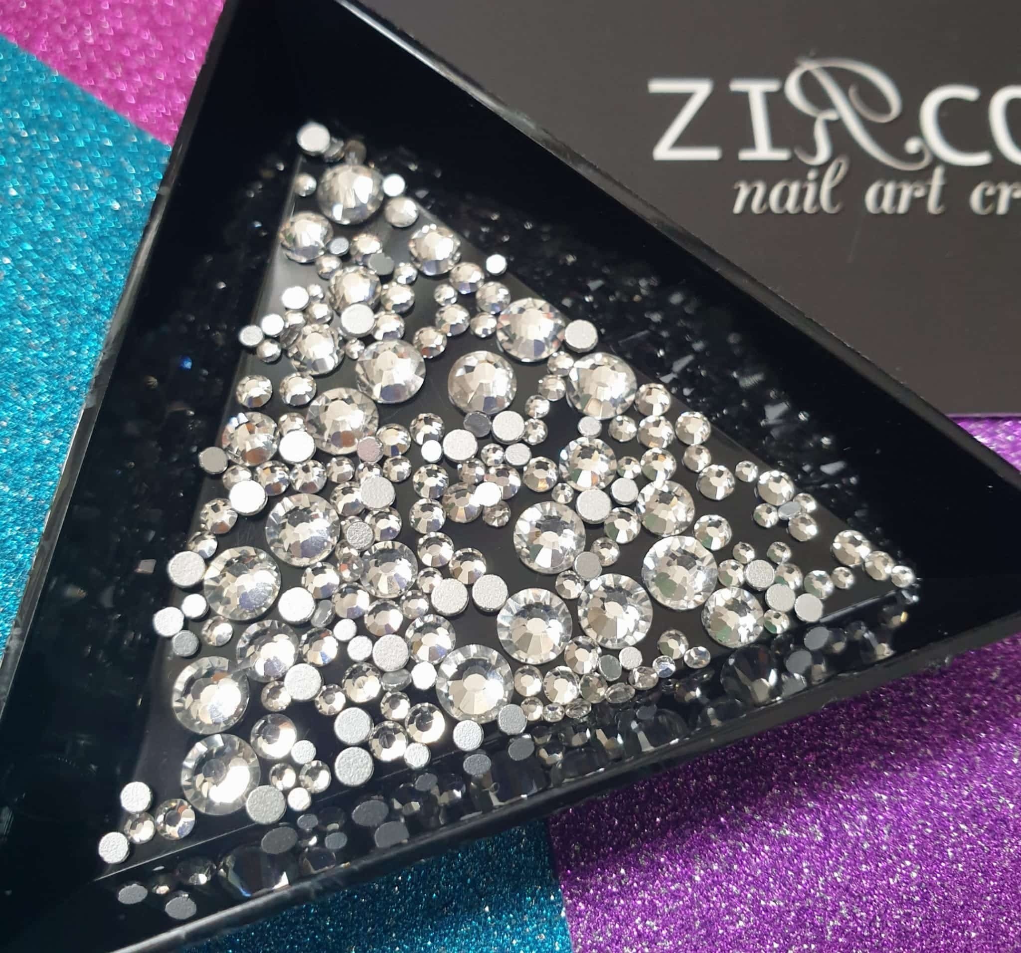 JustNails.pl ZIRCONE Cyrkonie Crystal #3 100 szt. (1,3mm)