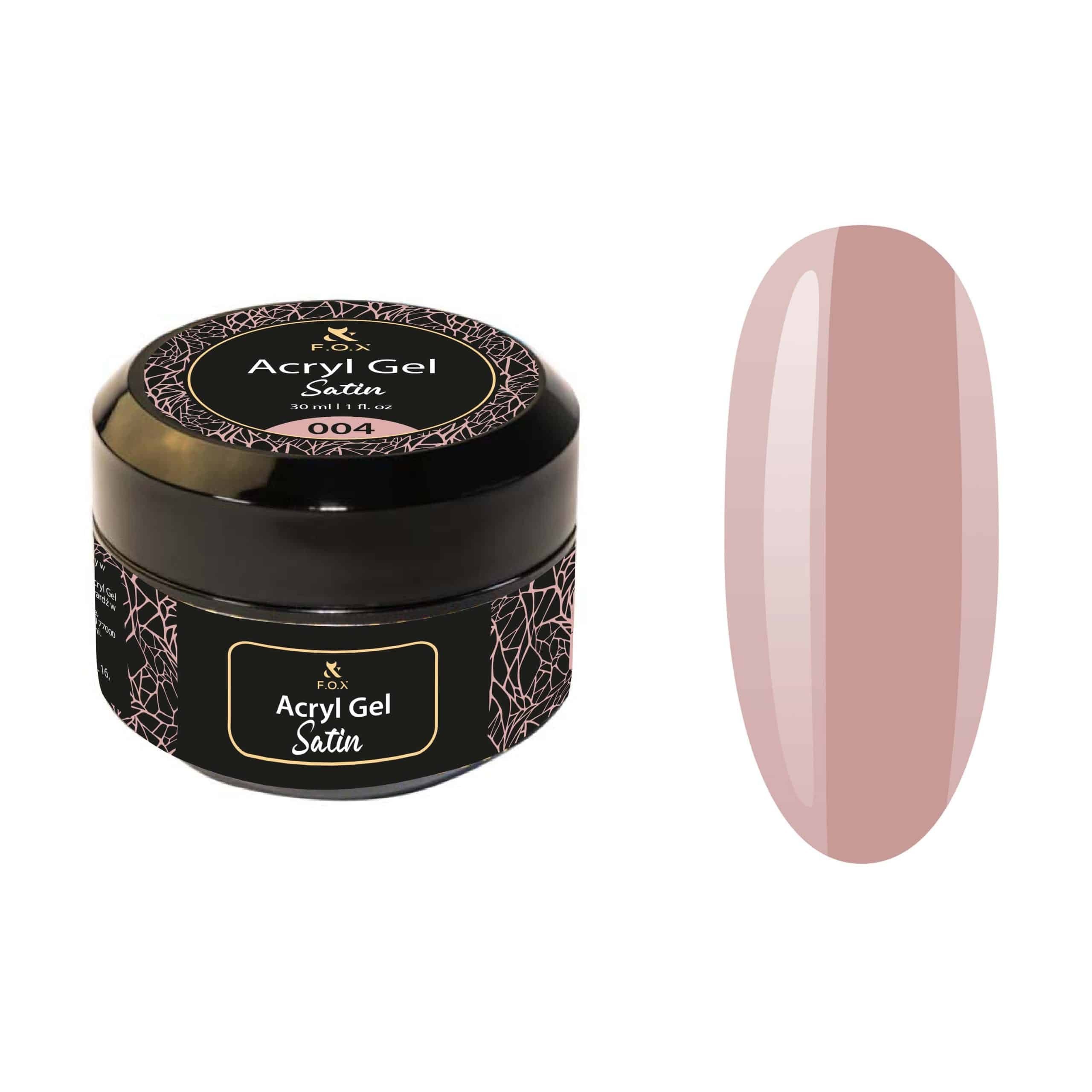 JustNails.pl Produkty do paznokci F.O.X Akrylożel Acryl Gel Satin 004 30ml