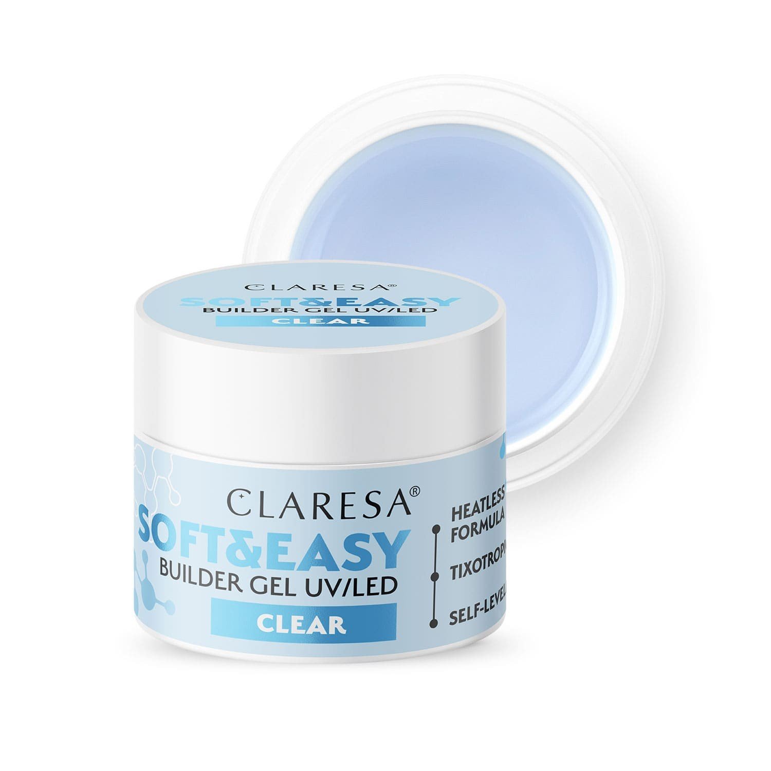 JustNails.pl JustNails Produkty do paznokci CLARESA Żel budujący Soft&Easy Clear 12g Żele budujące