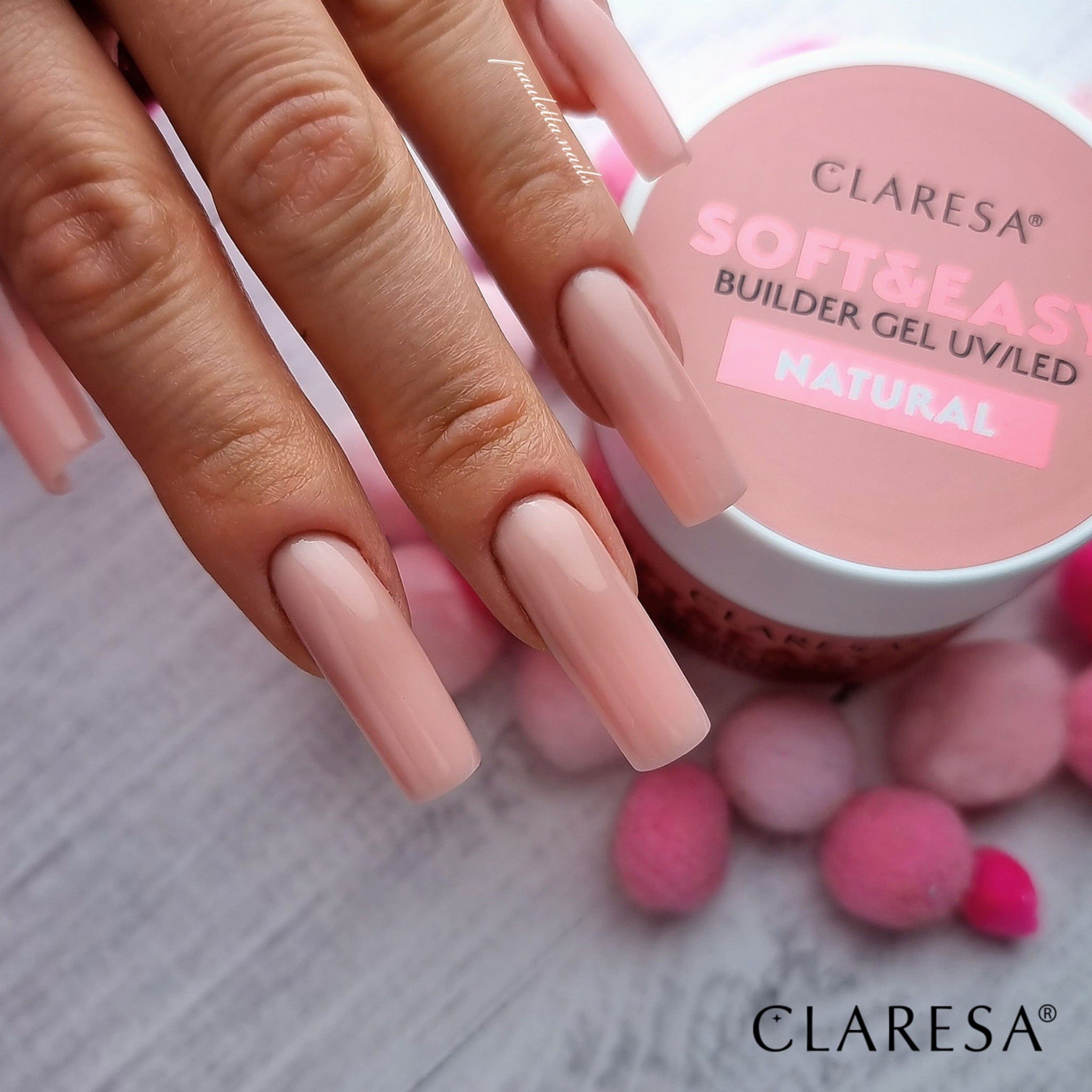 JustNails.pl JustNails Produkty do paznokci CLARESA Żel budujący Soft&Easy Natural 45g Żele budujące