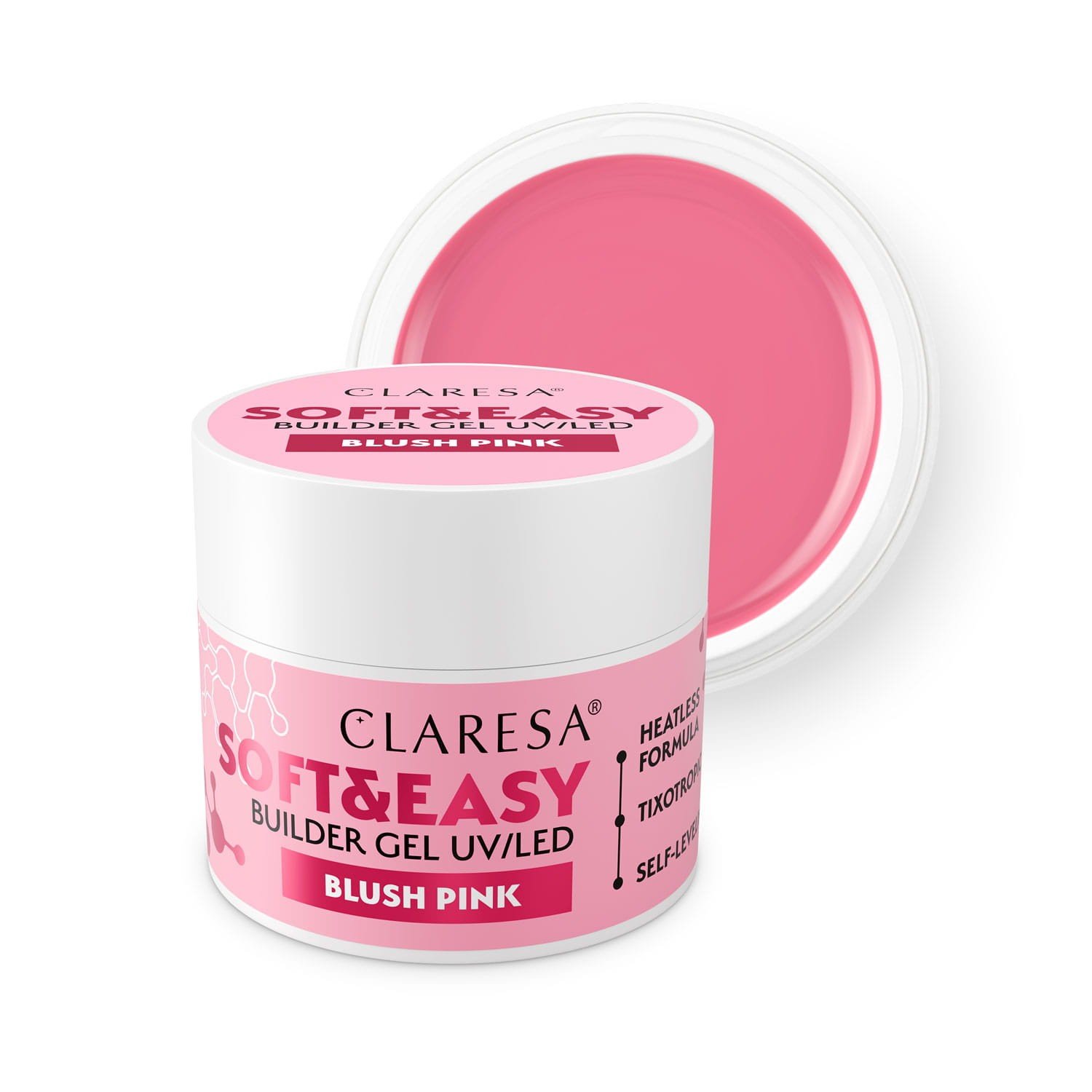 JustNails.pl JustNails Produkty do paznokci CLARESA Żel budujący Soft&Easy Blush Pink 12g Żele budujące