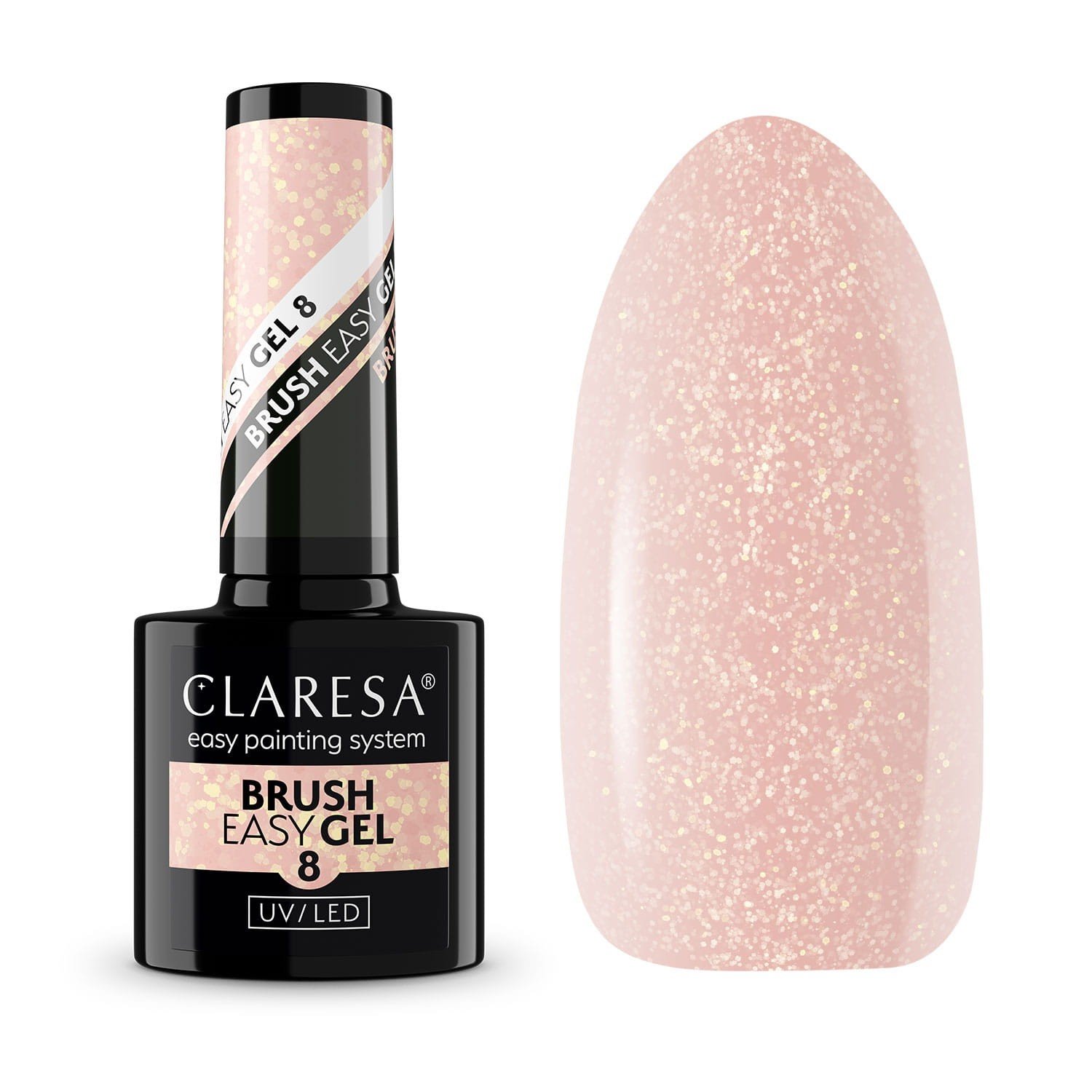 JustNails.pl JustNails Produkty do paznokci CLARESA Żel w butelce Brush Easy Gel 8 5g Żele budujące