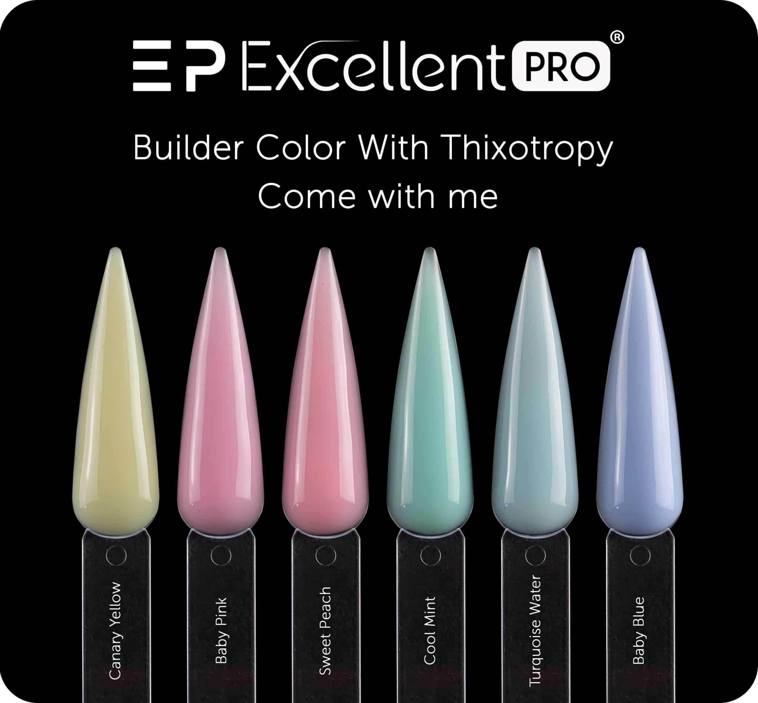 JustNails.pl JustNails EXCELLENT PRO Żel budujący Builder Color With Thixotropy Pastel Baby Pink 15g