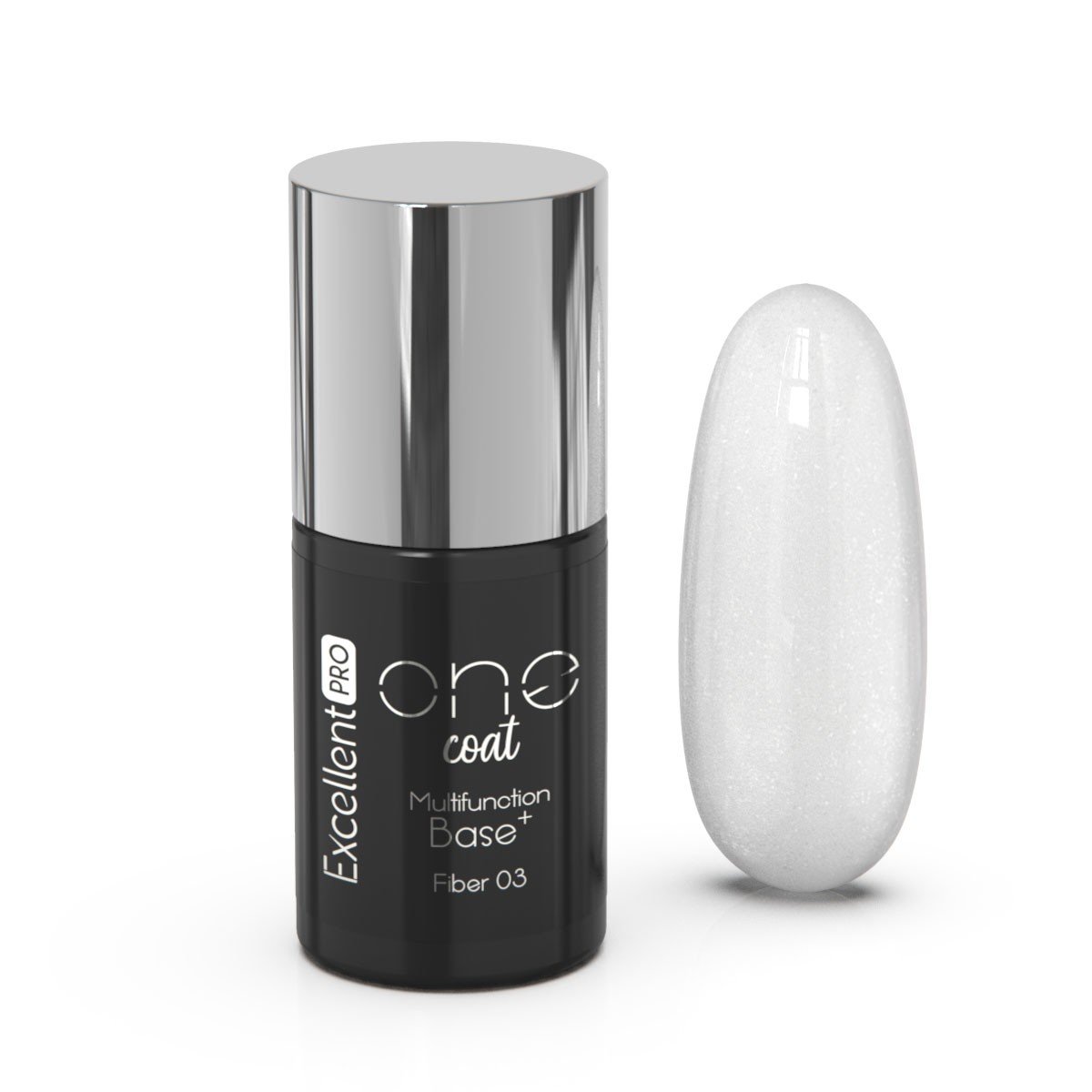 JustNails.pl JustNails Produkty do paznokci EXCELLENT PRO Baza z włóknami One Coat Base Multifunction Fiber 03 7g Bazy