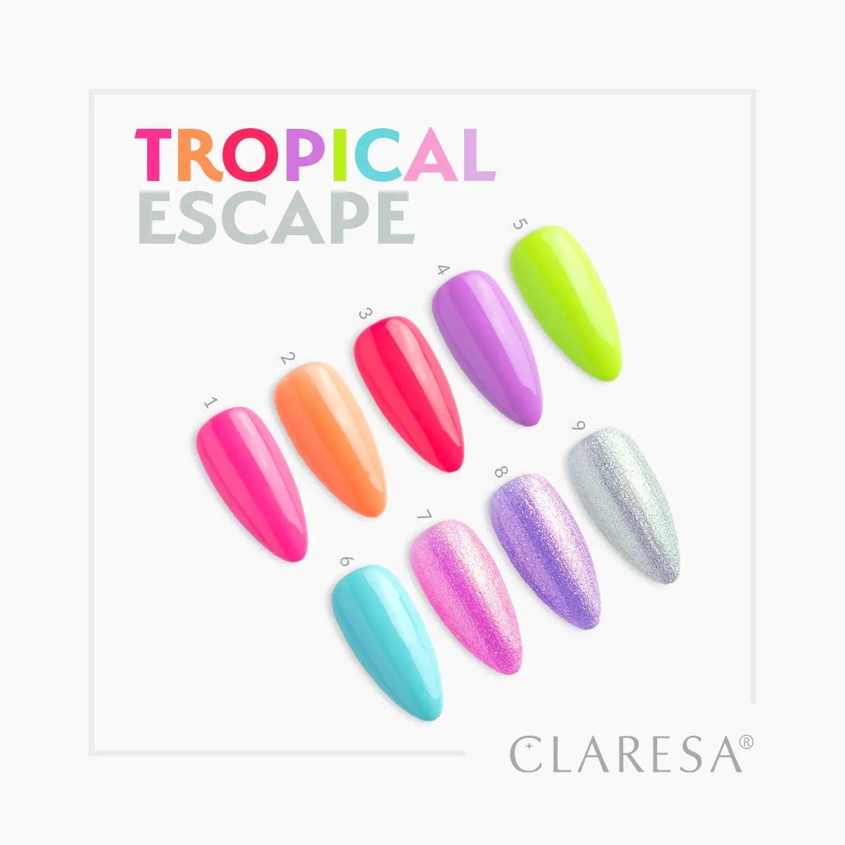 JustNails.pl JustNails Produkty do paznokci CLARESA Lakier hybrydowy Tropical Escape 7 5g