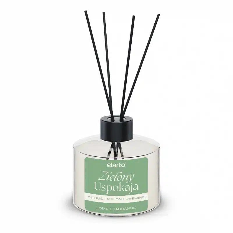 JustNails.pl JustNails ELARTO Dyfuzor zapachowy z patyczkami Zielony Uspokaja 100ml