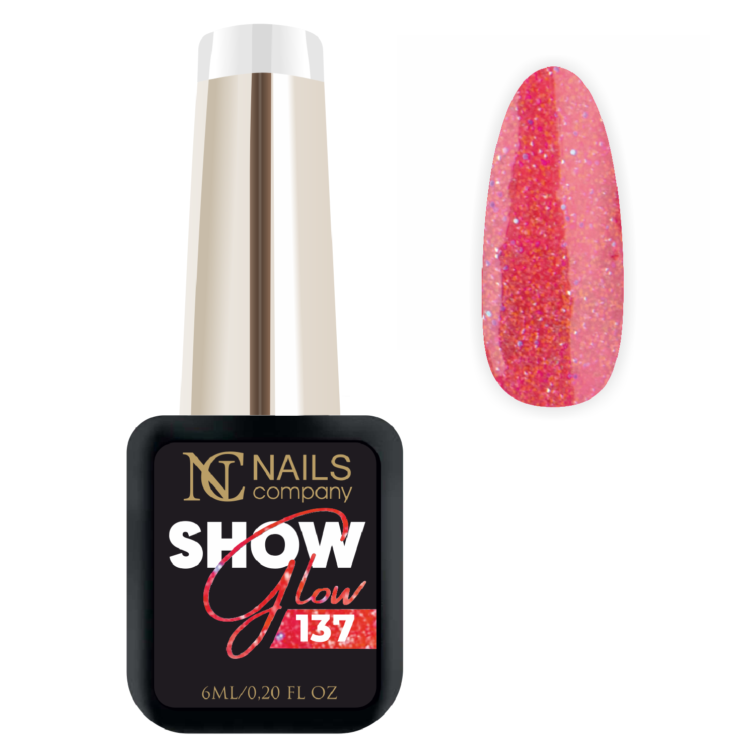 JustNails.pl JustNails NAILS COMPANY Lakier hybrydowy Show Glow 137 6ml