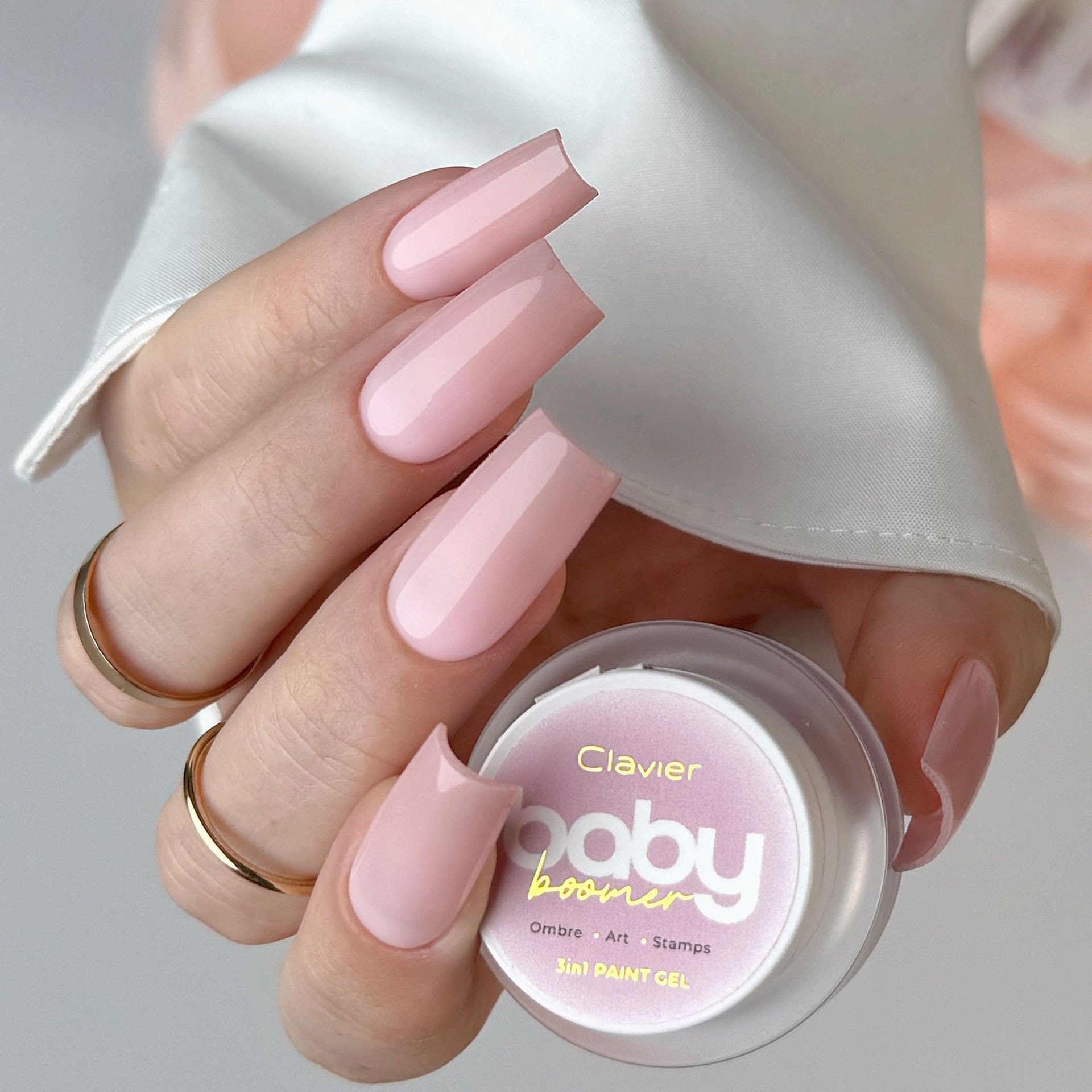 JustNails.pl Produkty do paznokci CLAVIER Żel do zdobień Baby Boomer 3w1 B04 Bliss 3g