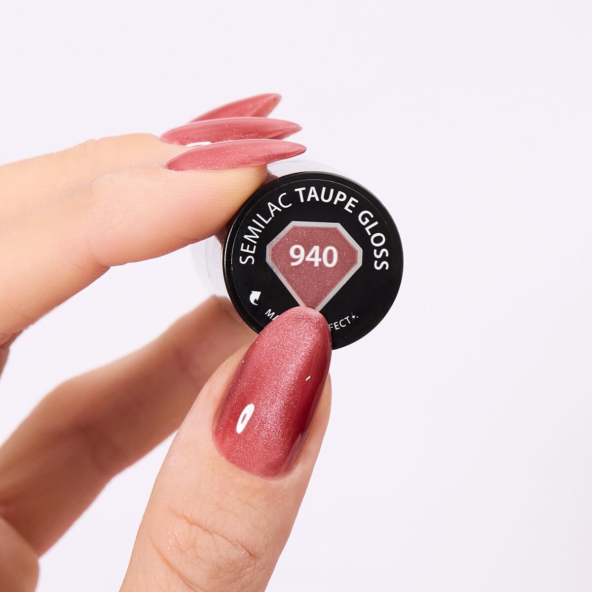 JustNails.pl JustNails SEMILAC Lakier hybrydowy TrendyLicious 940 Taupe Gloss 7ml