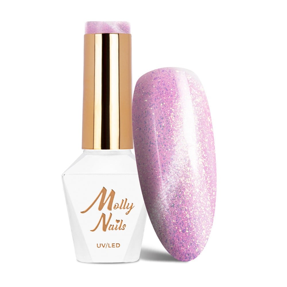 JustNails.pl JustNails MOLLY NAILS Lakier hybrydowy Cat Eye Pastel Pinks Nr 182 8g