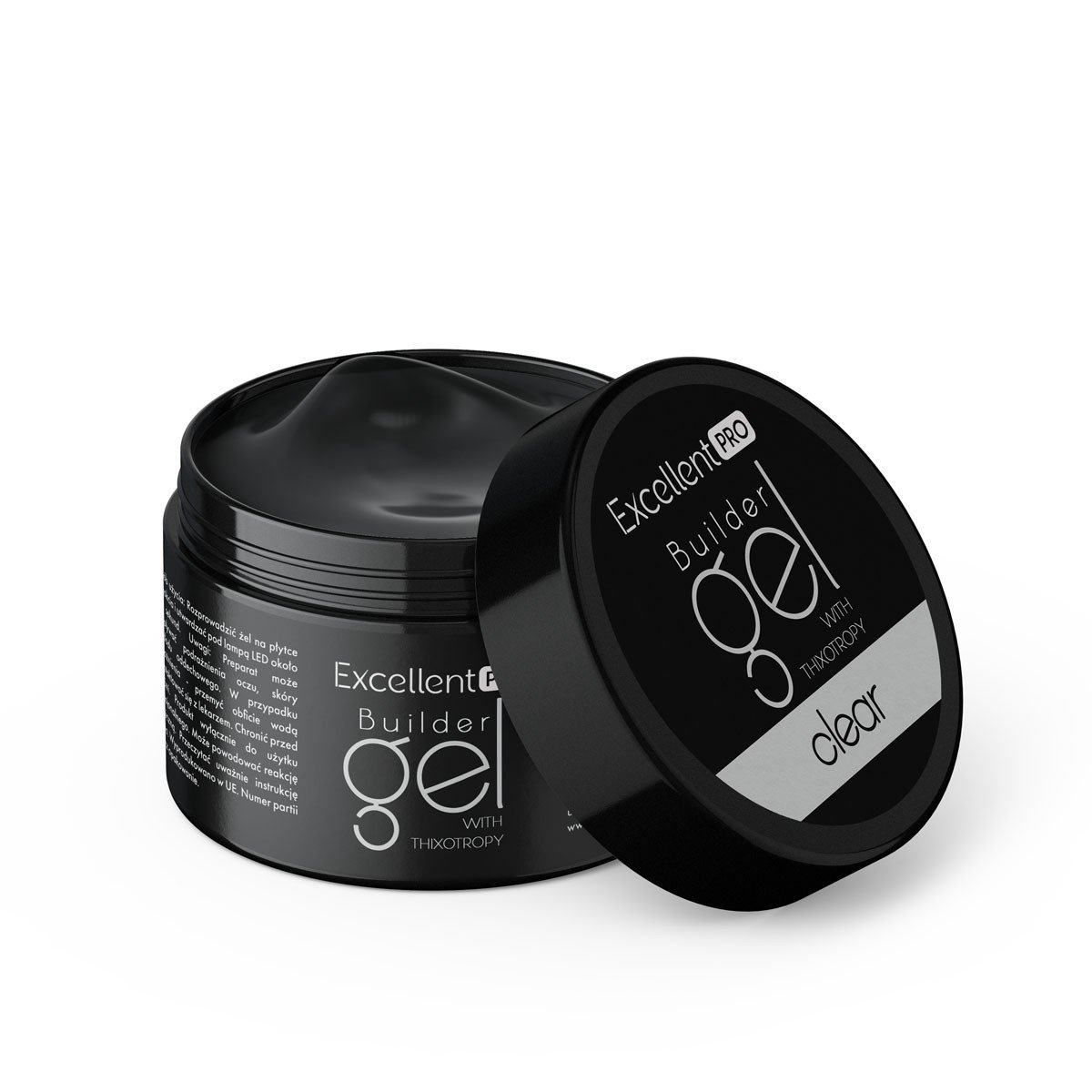 JustNails.pl JustNails Produkty do paznokci EXCELLENT PRO Żel budujący Builder Gel With Thixotropy Clear 30g Żele budujące