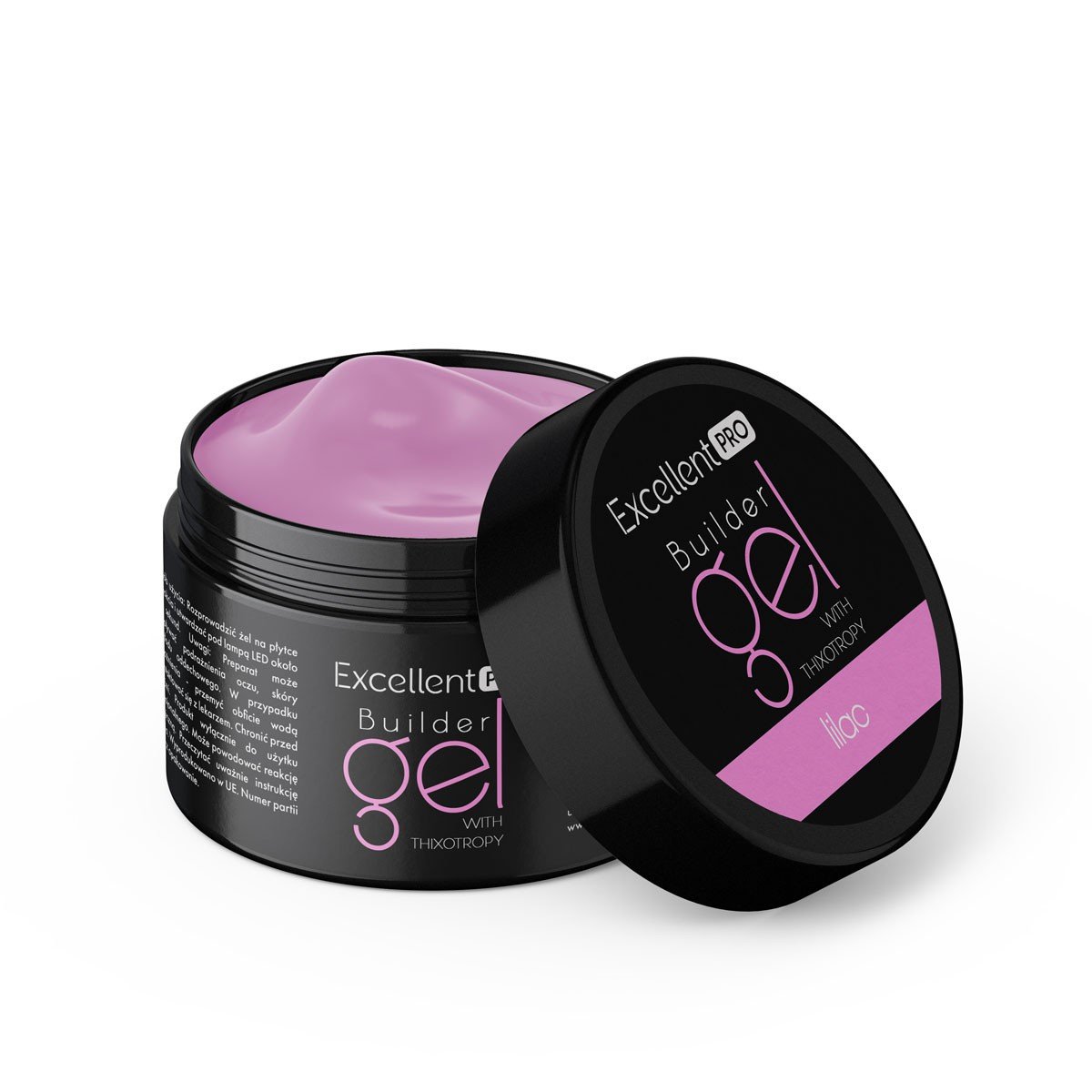 JustNails.pl JustNails Produkty do paznokci EXCELLENT PRO Żel budujący Builder Gel With Thixotropy Lilac 50g Żele budujące