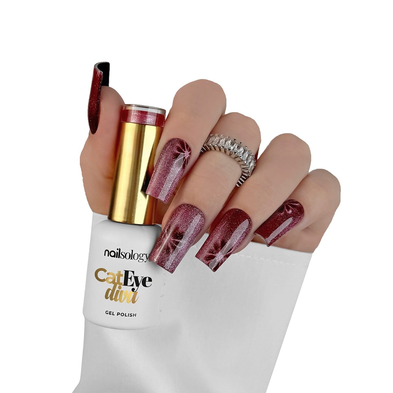 JustNails.pl Produkty do paznokci CLAVIER Lakier hybrydowy Nailsology Cat Eye Diva C06 Meowlyn Monroe 8ml